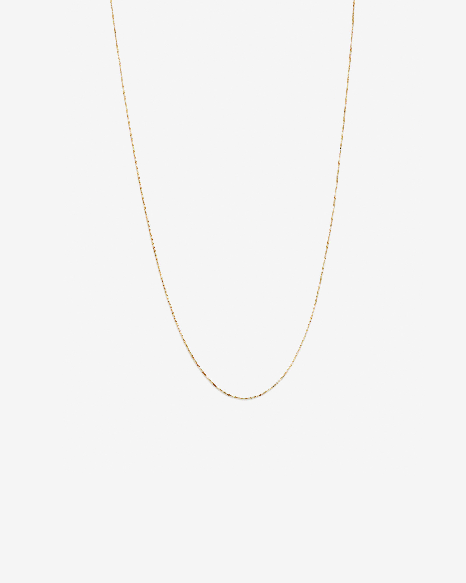 50cm (20") 0.66mm Width Box Chain in 10kt Yellow Gold