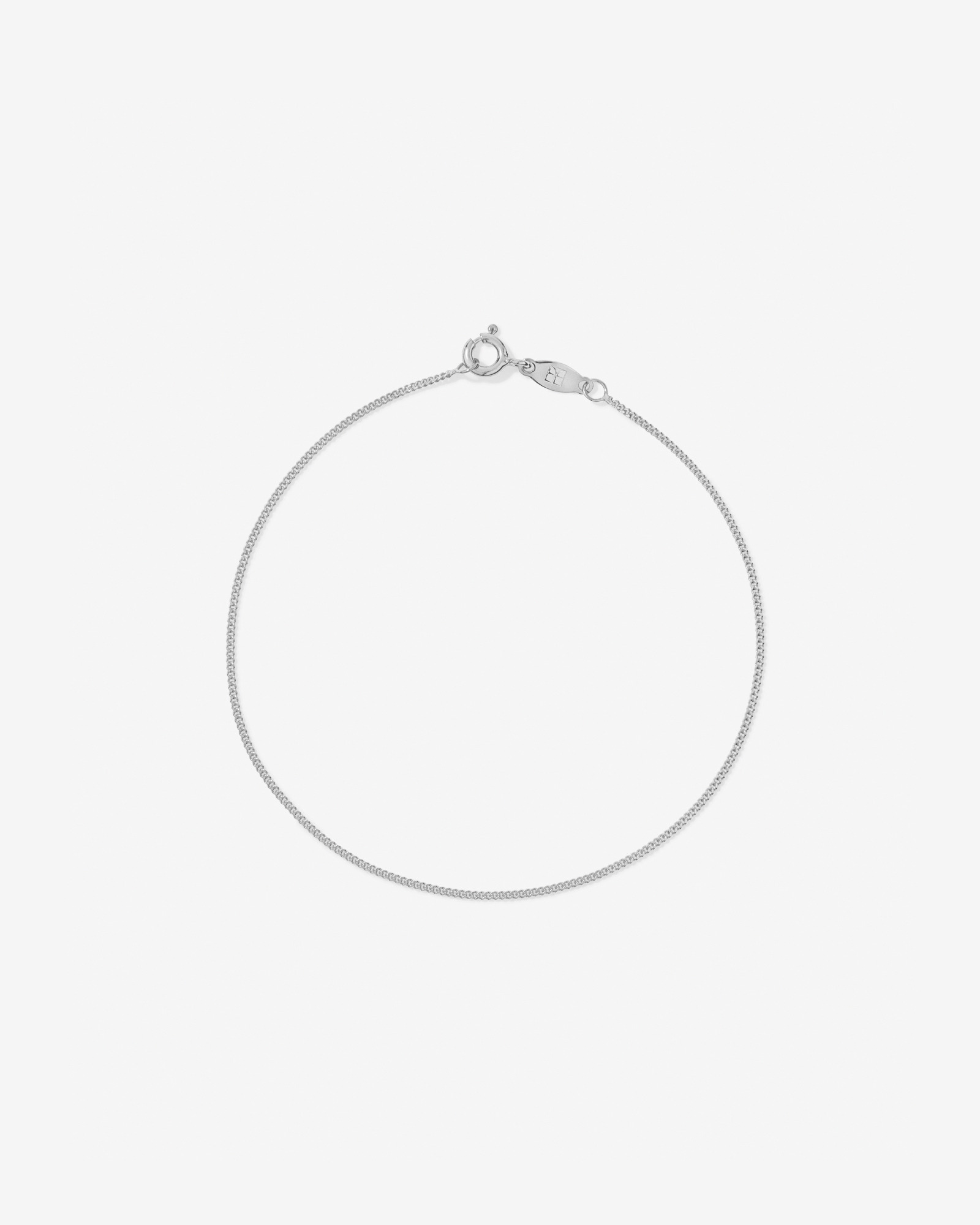 19cm (17") 1.05mm Width Solid Diamond Cut Curb Bracelet in 10kt Gold