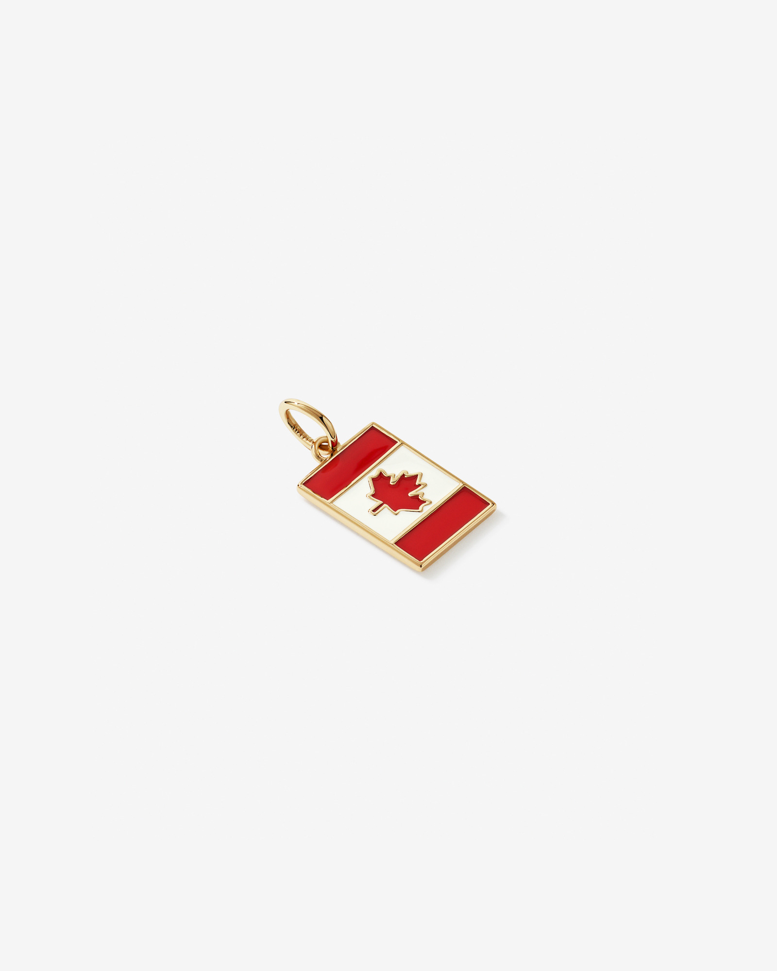 Canada Flag Pendant in 18Kt Vermeil