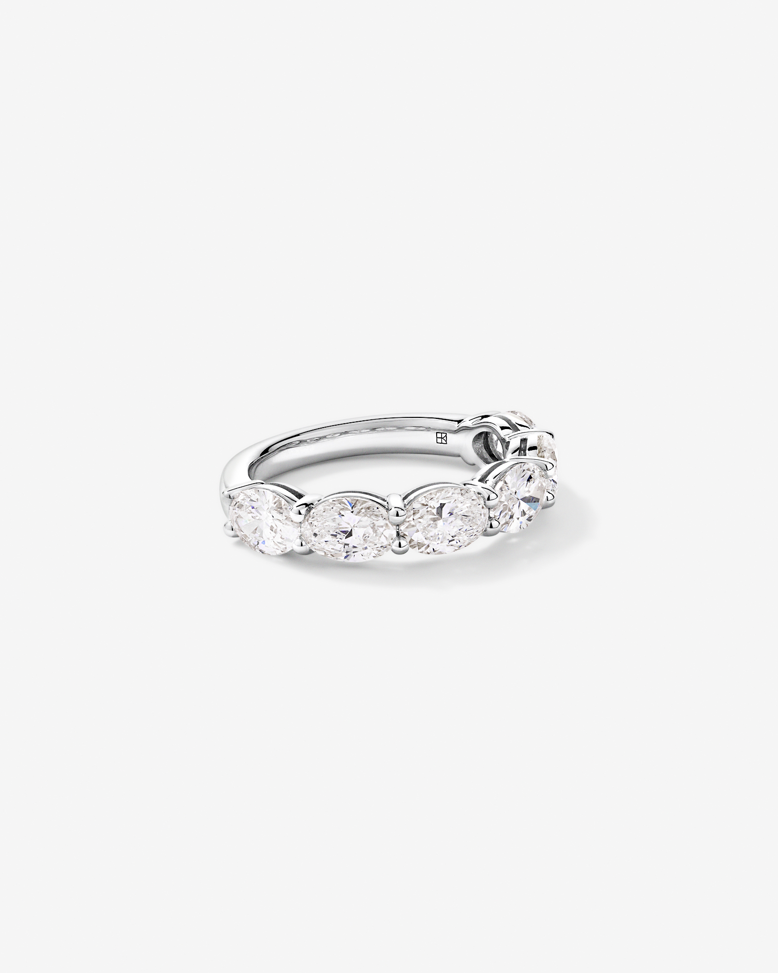 3.00TW Oval Laboratory-Grown Diamond Wedding Ring 14kt Gold