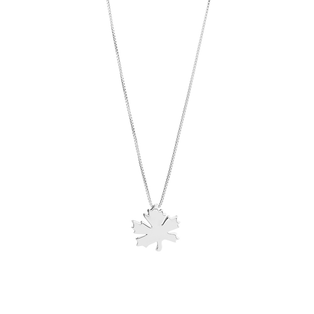 Maple Leaf Pendant in Sterling Silver