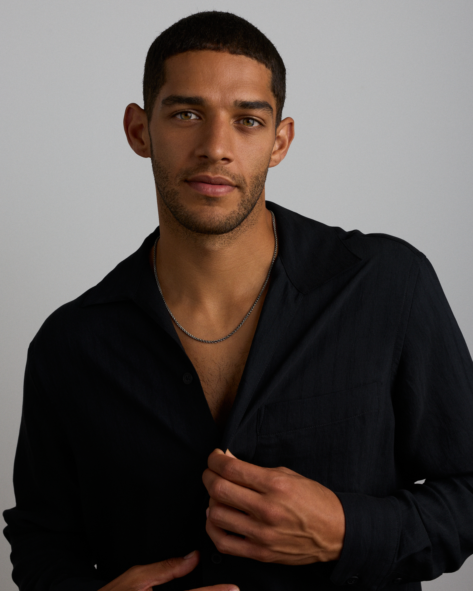 Chaîne en argent sterling oxydé de 65 cm (25 po)