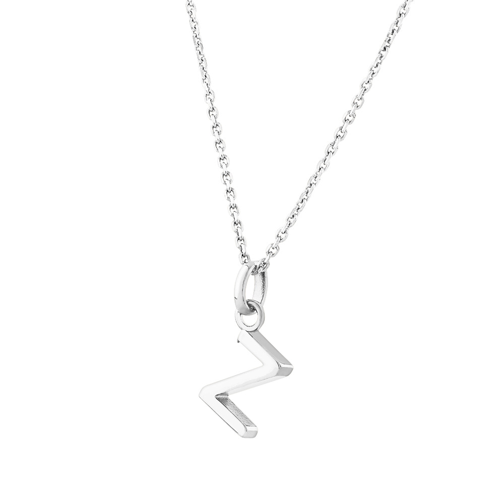 "Z" Initial Pendant in Sterling Silver