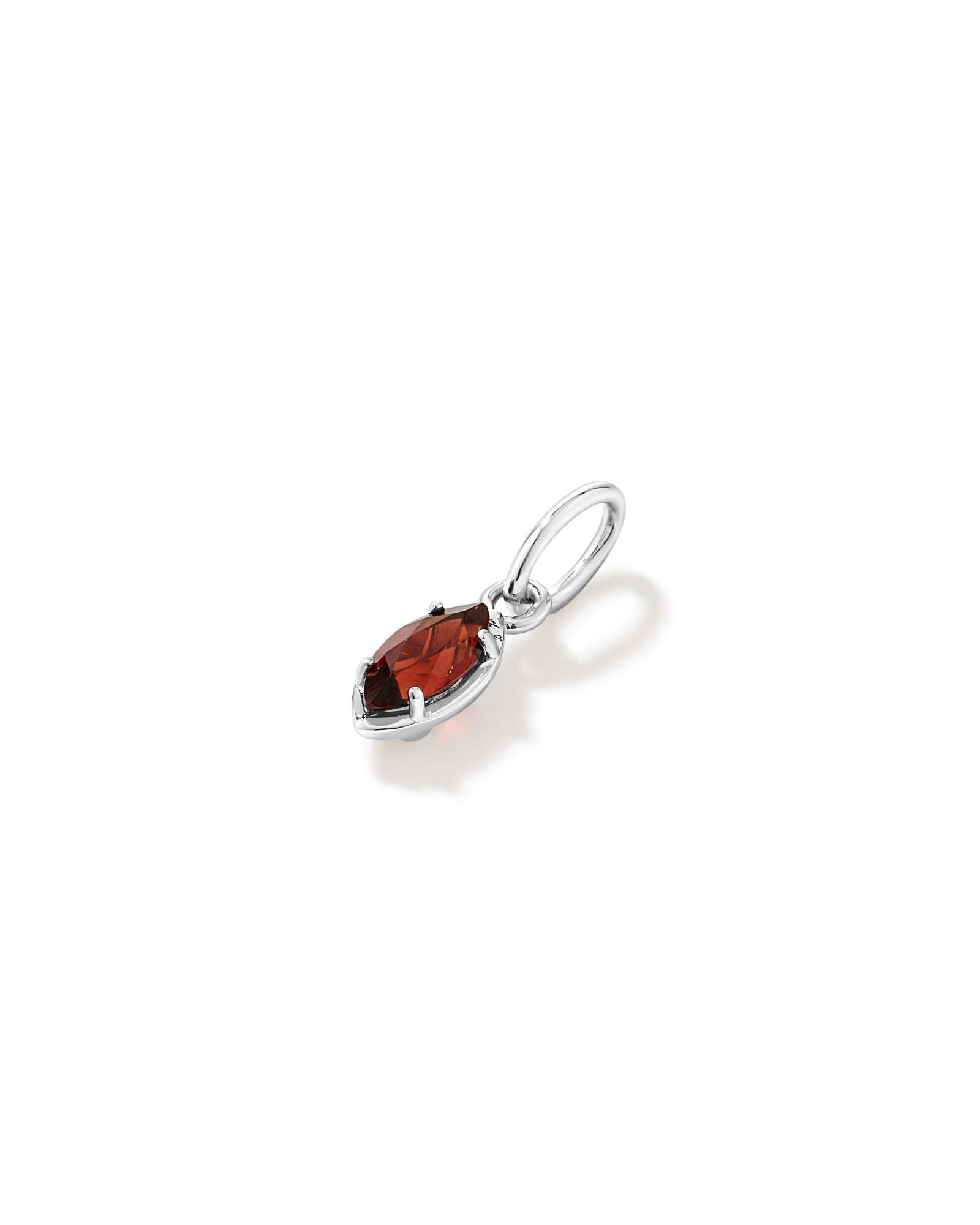 Pendentif en grenat taille marquise en argent sterling