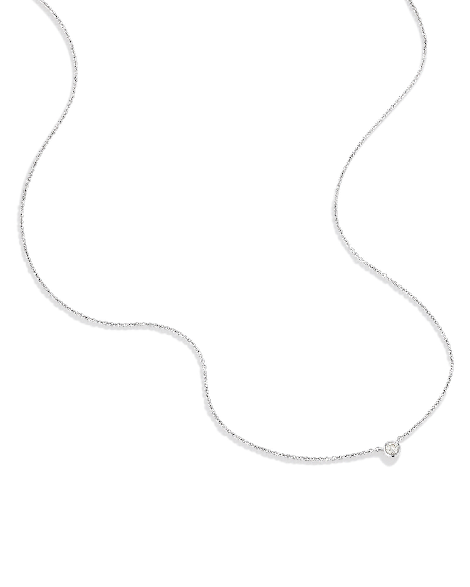 Collier Serendipity avec Pierre Unique en Diamant en Argent Sterling