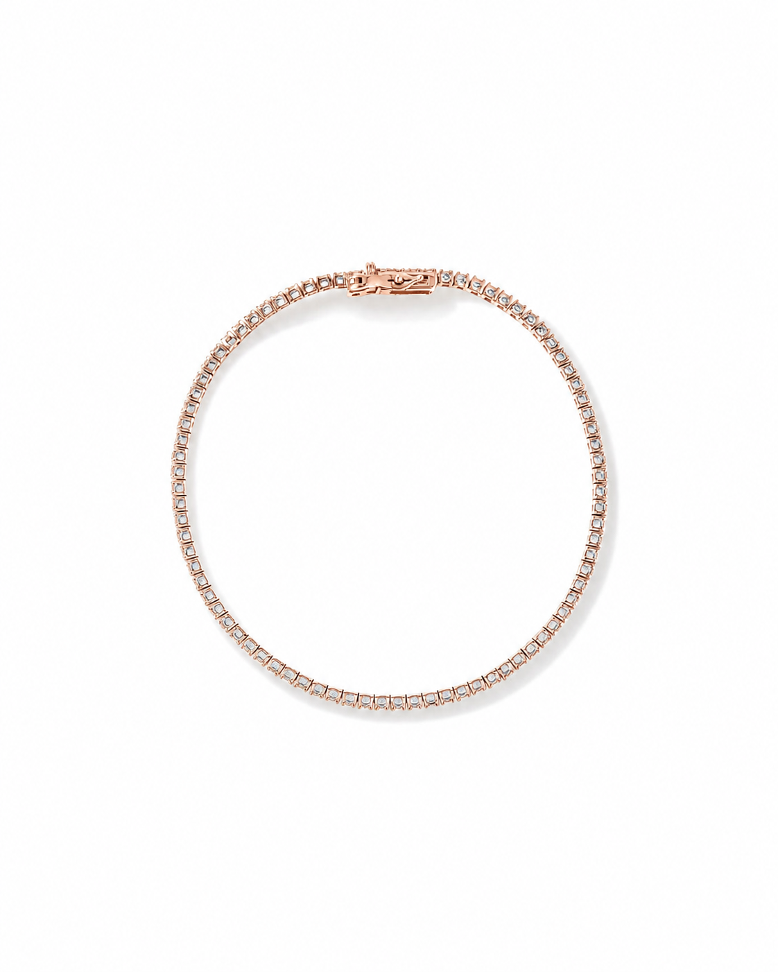 1.64 Carat TW Diamond Tennis Bracelet in 10kt Rose Gold