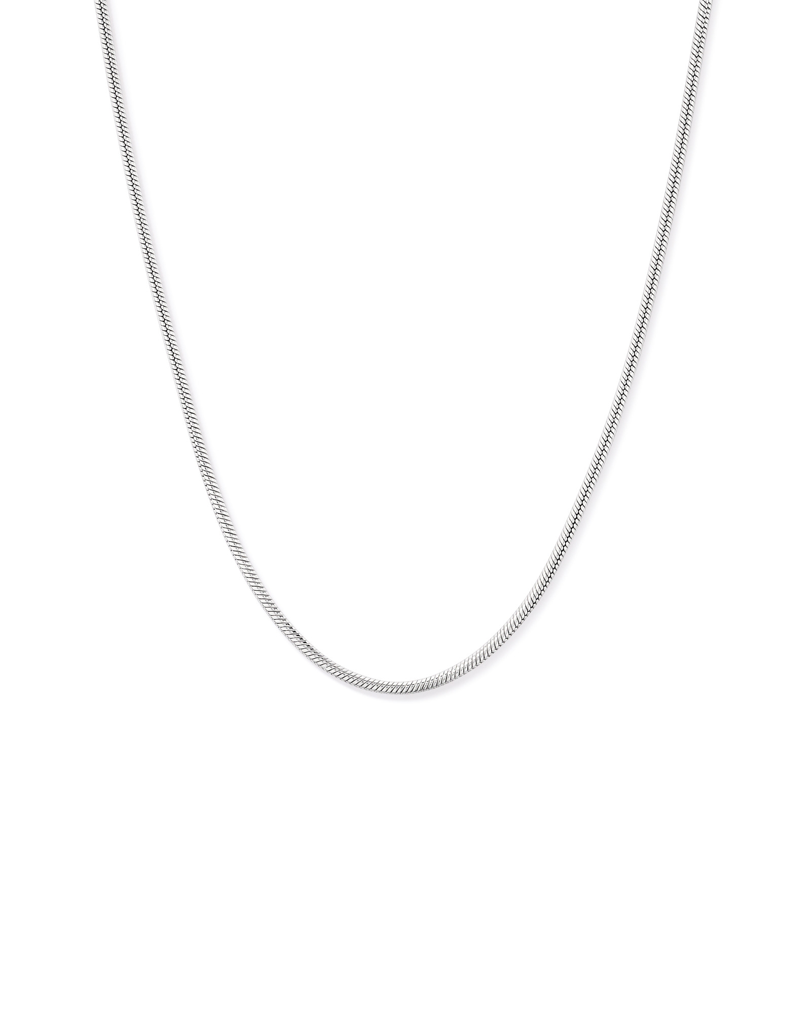 50cm (20") Round Snake Chain in Sterling Silver