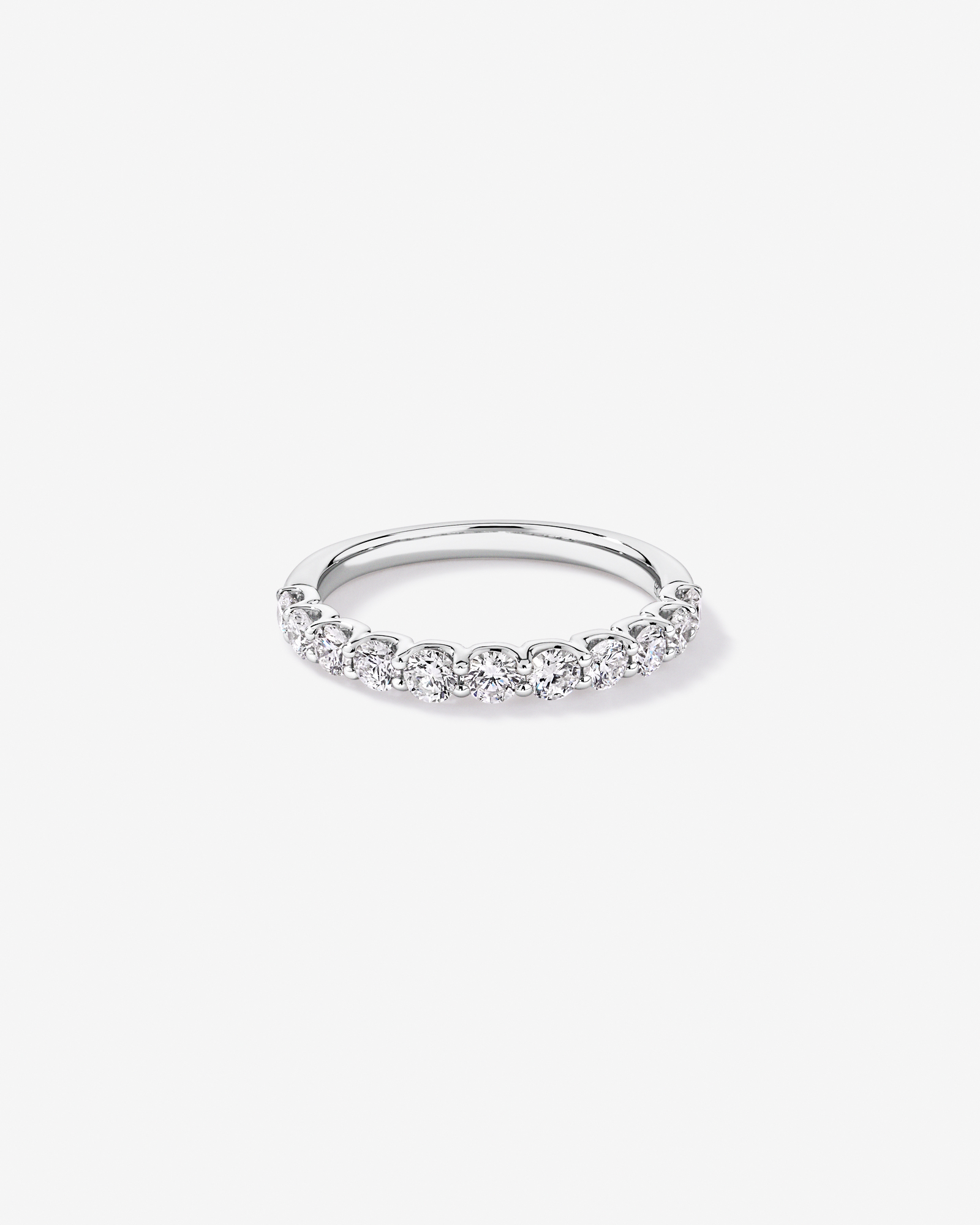0.83TW Round Brilliant Laboratory-Grown Diamond Wedding Band 14kt Gold