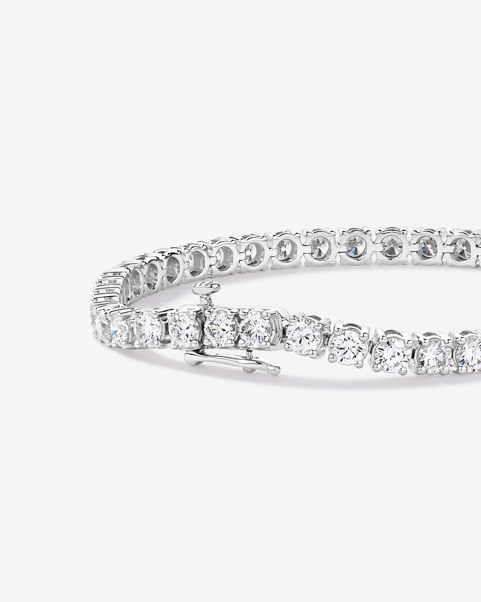 8.00 Carat TW Laboratory-Grown Diamond Tennis Bracelet in 10kt White Gold