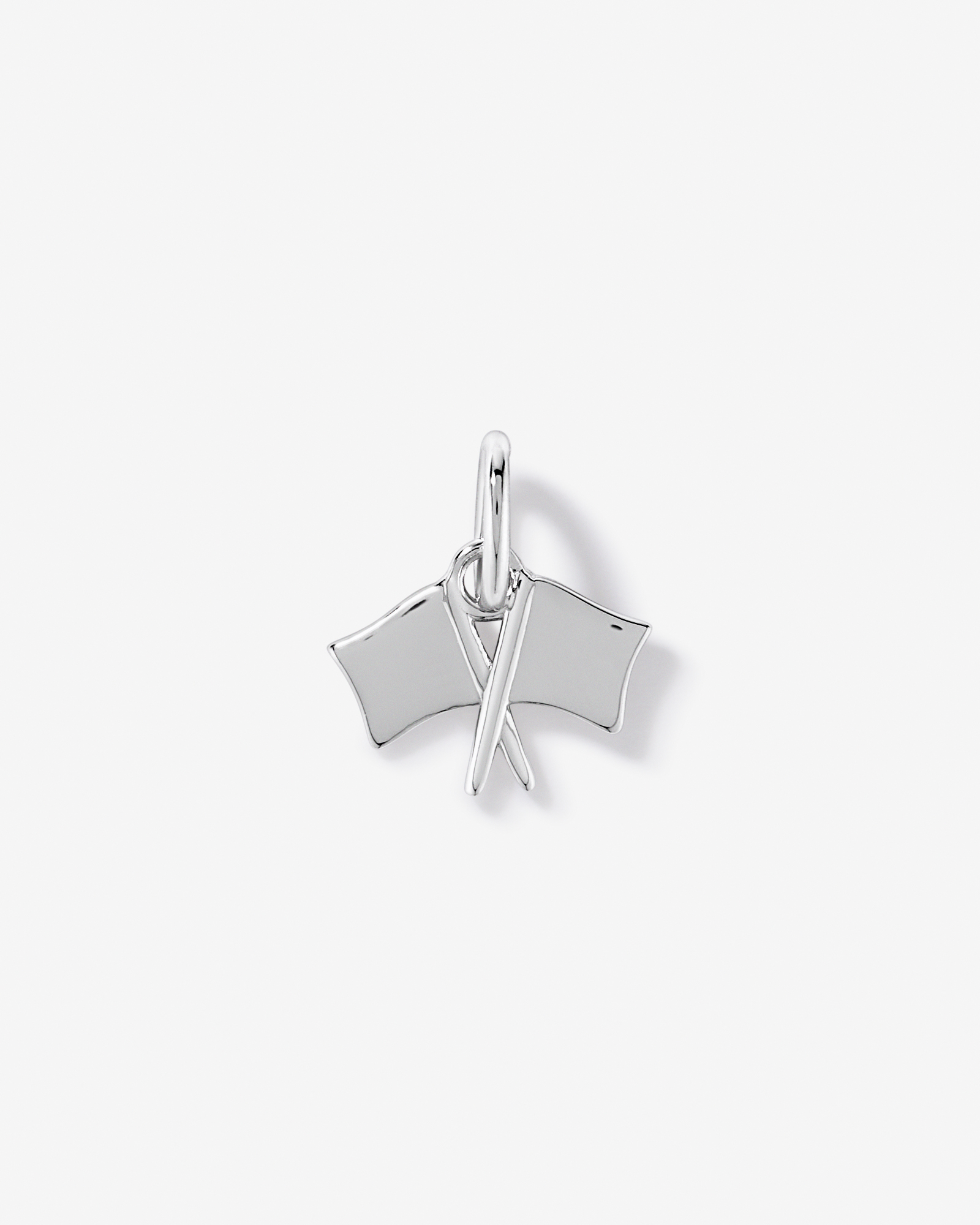 Racing Flags Pendant in Sterling Silver