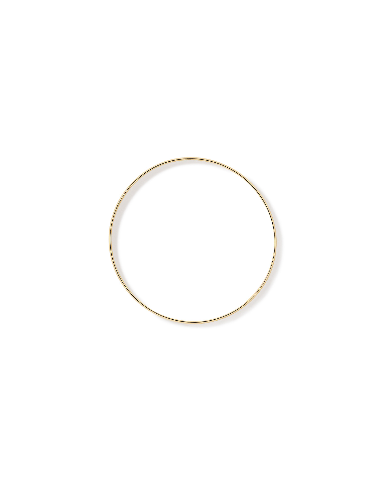 Bracelet rond solide de 65 mm (2,5") de largeur 4,7 mm en or jaune 10 carats