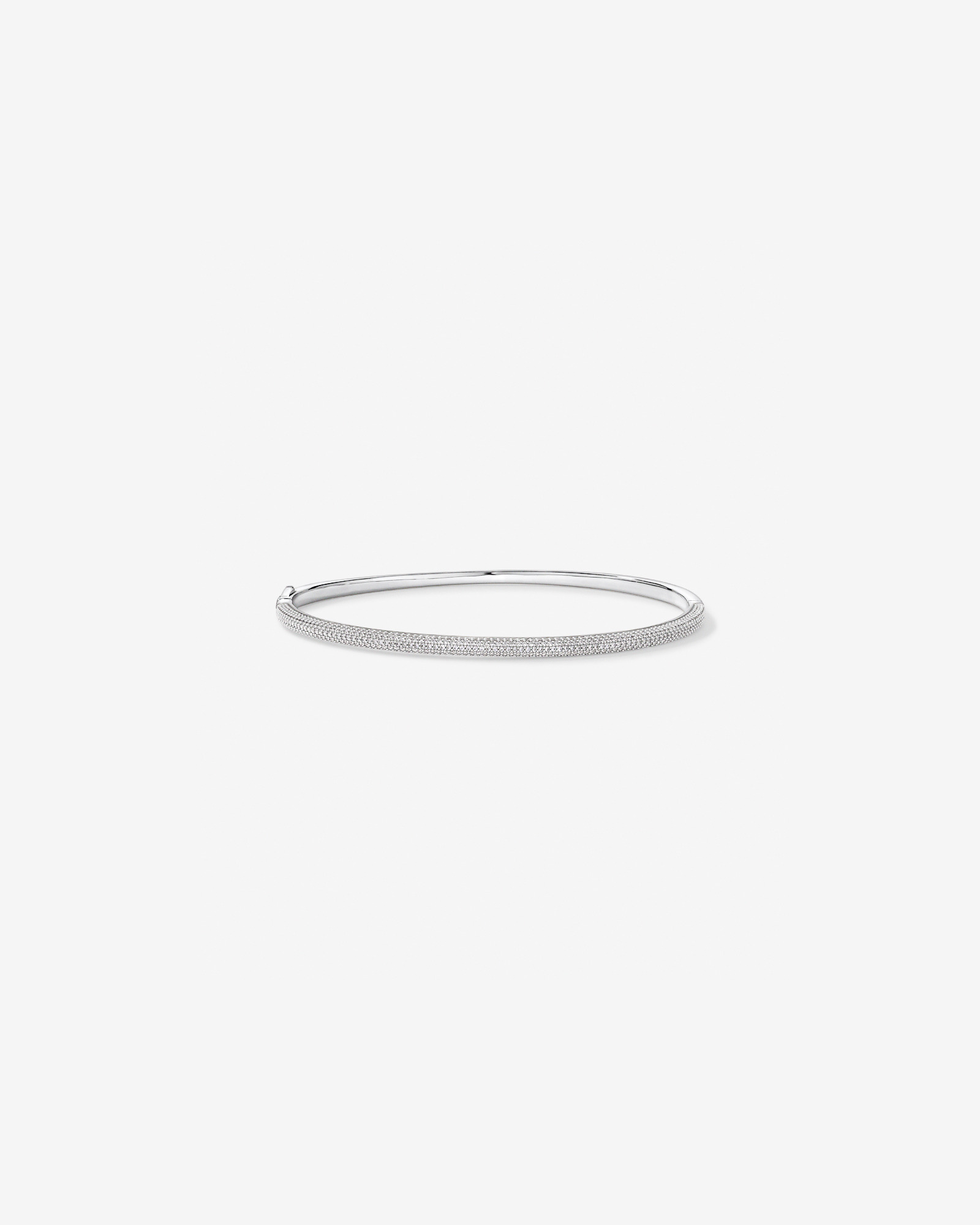Bracelet articulé pavé en argent sterling