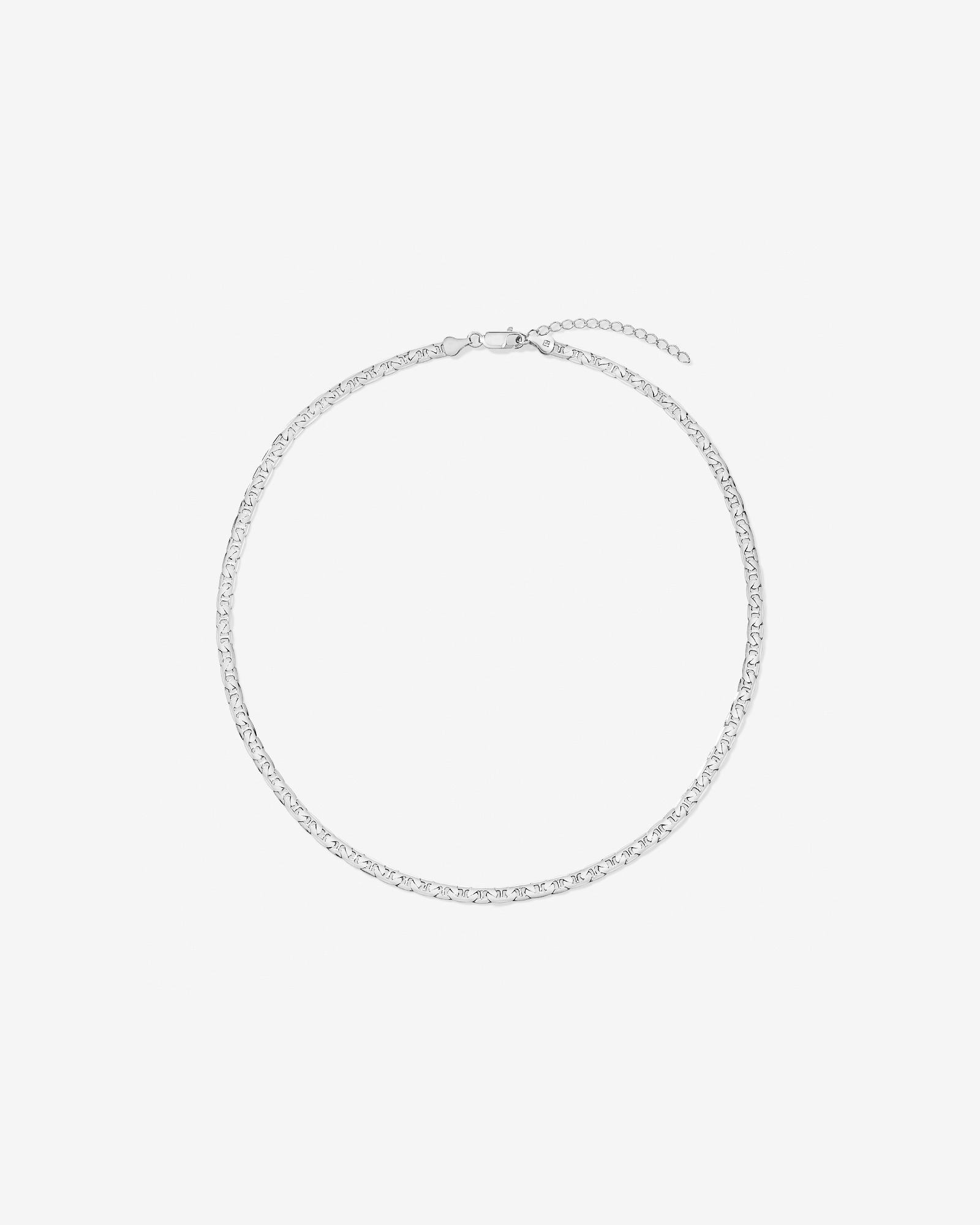 55cm (22") 4.8mm Width Anchor Chain in Sterling Silver
