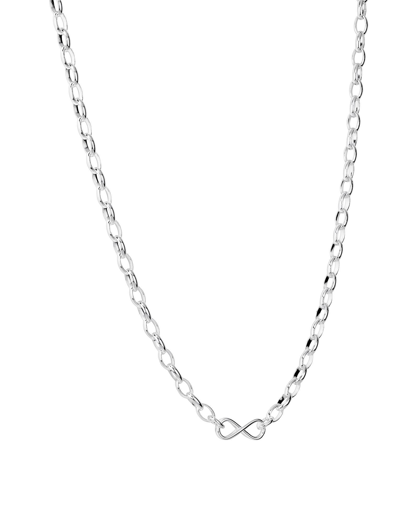 Chaîne Belcher Infinity en Argent Sterling