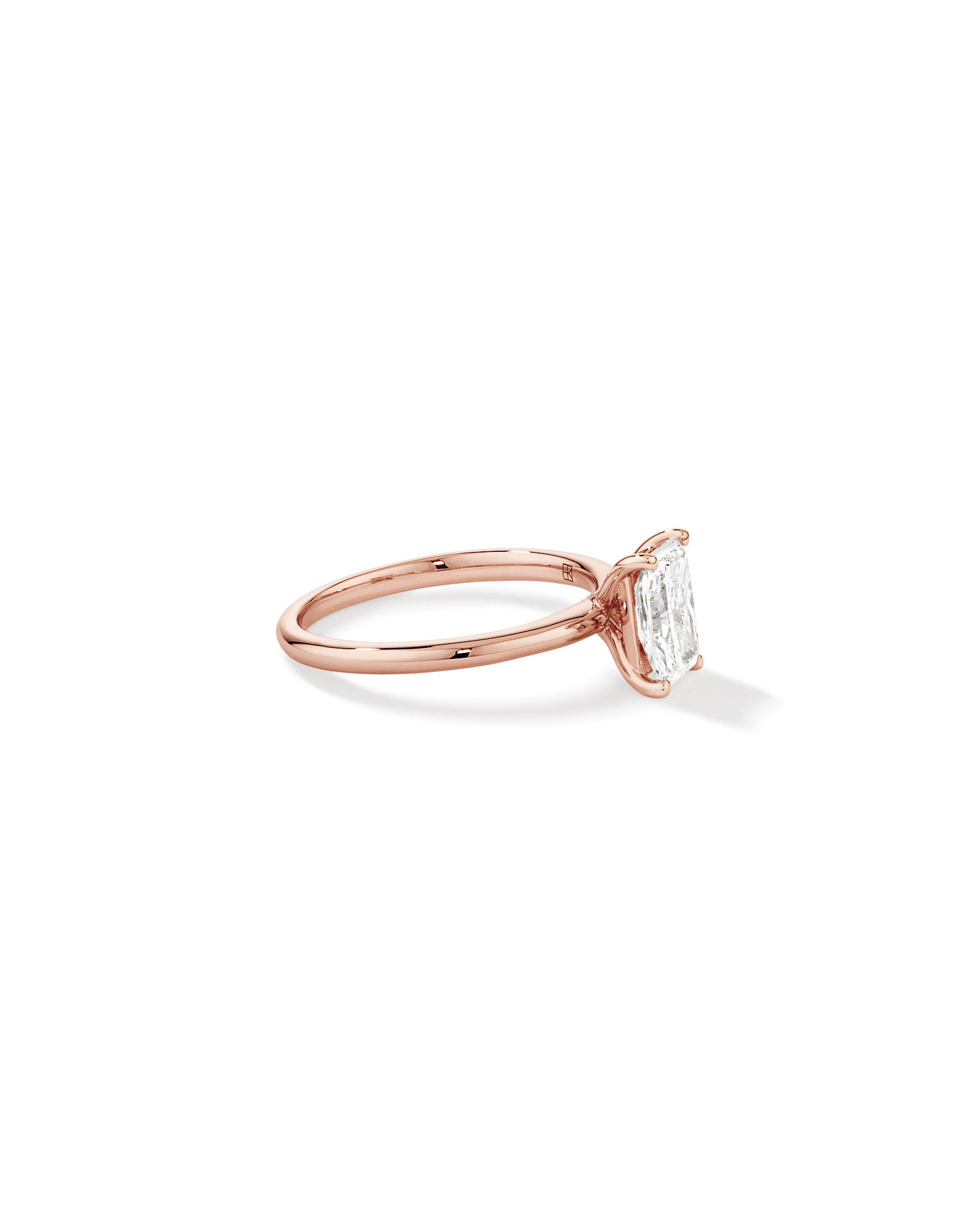 1.25 Carat TW Radiant Laboratory-Grown Diamond Solitaire Engagement Ring in 14kt Rose Gold