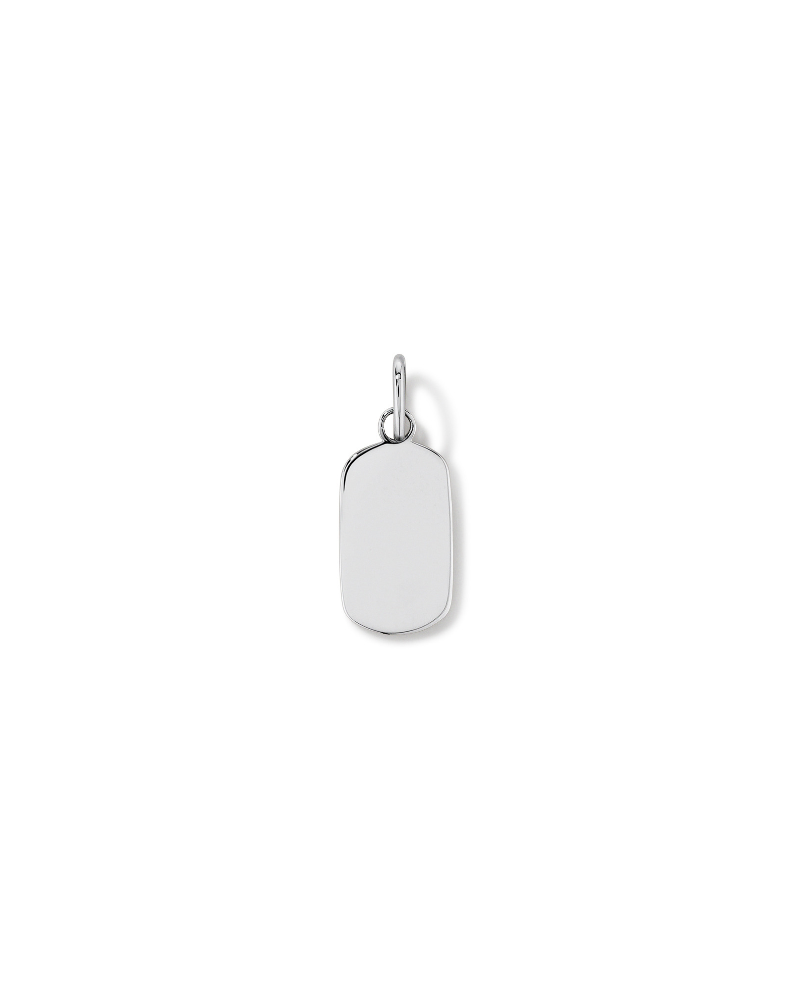 Dog Tag Pendant in Sterling Silver