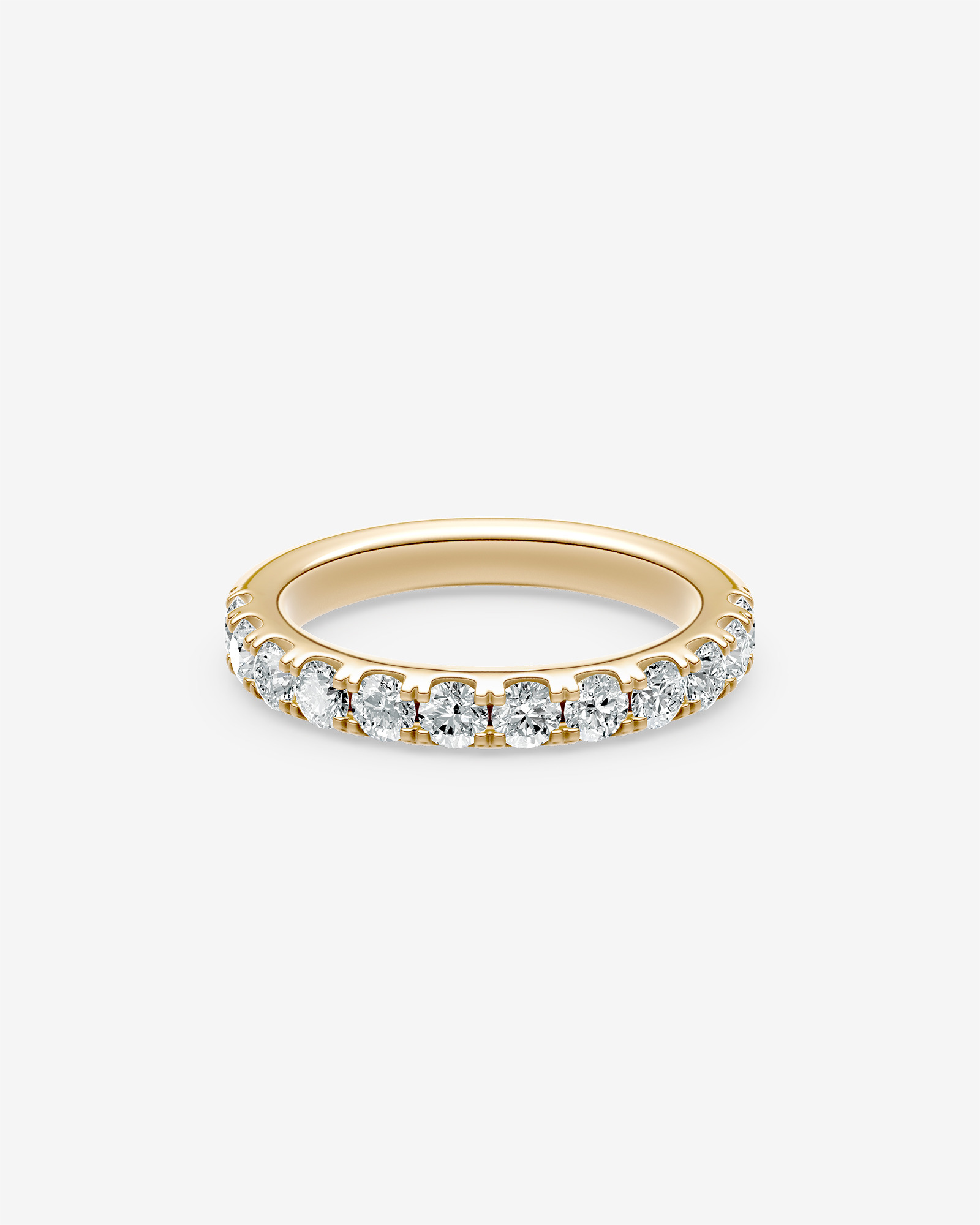 1.00 Carat TW Claw Set Diamond Wedding Ring in 14kt Yellow Gold