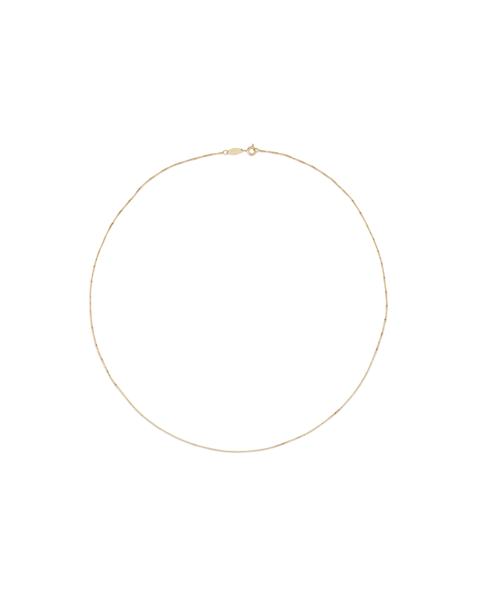 50cm (20") 0.66mm Width Box Chain in 10kt Yellow Gold