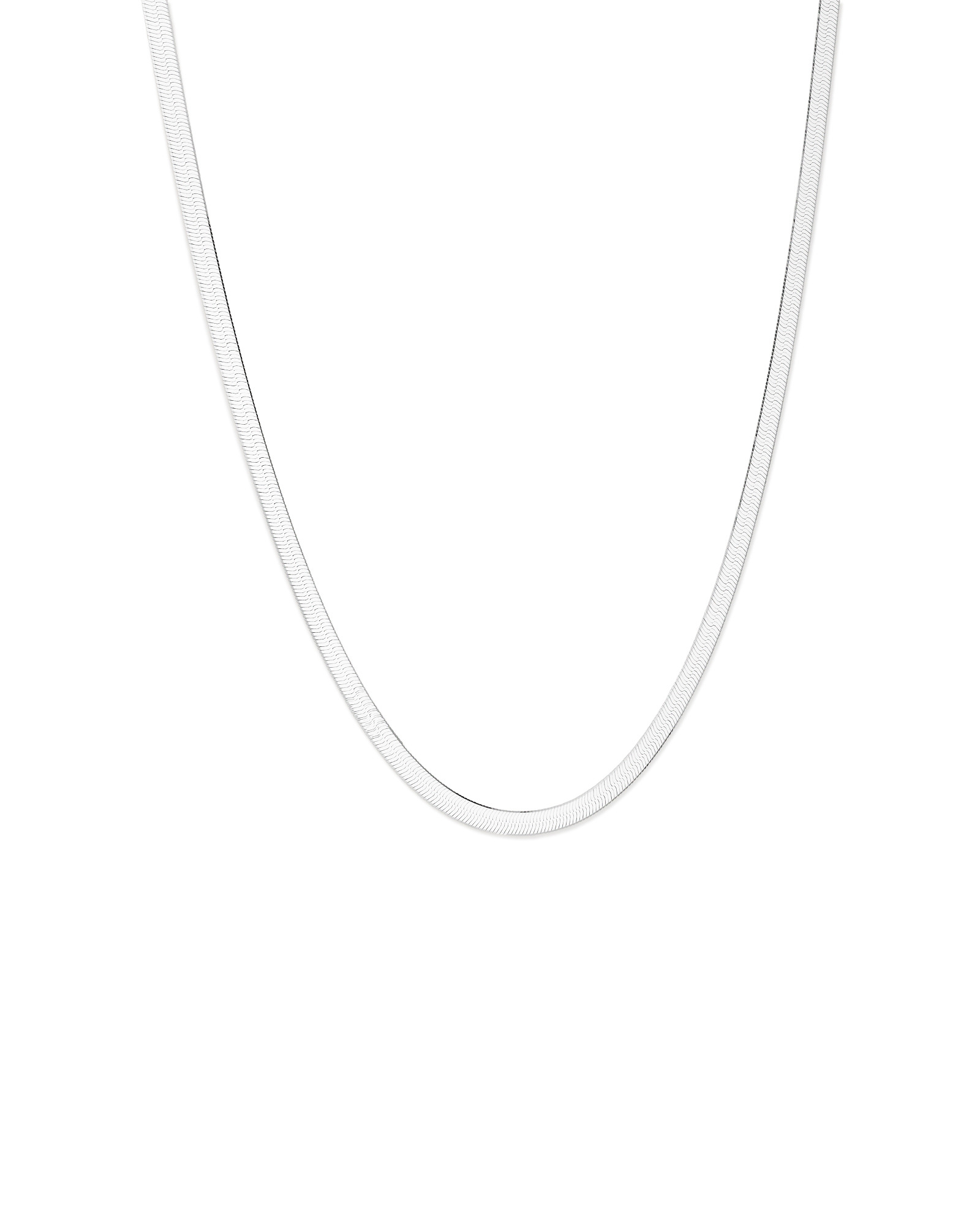 Chaîne serpentine de 45 cm en argent sterling, largeur de 4,5 à 5 mm