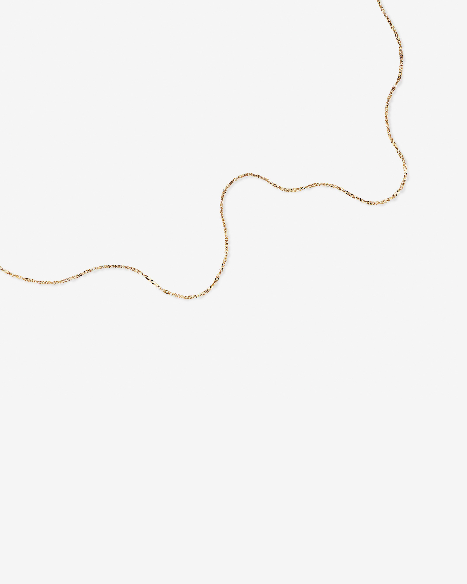 45cm (18") 1.65mm Width Singapore Chain in 10kt Yellow Gold