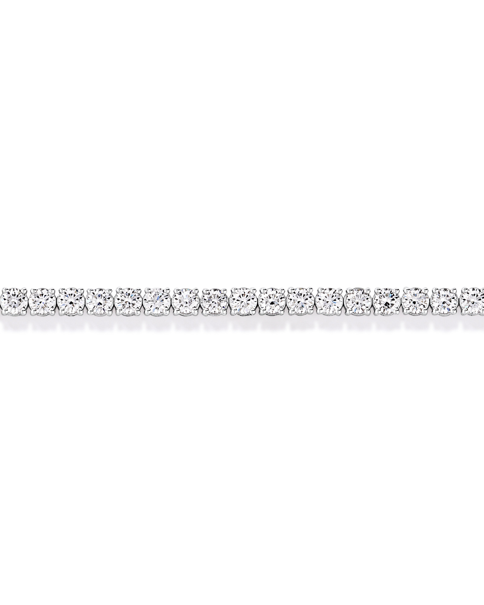 8.00 Carat TW Laboratory-Grown Diamond Tennis Bracelet in 10kt White Gold
