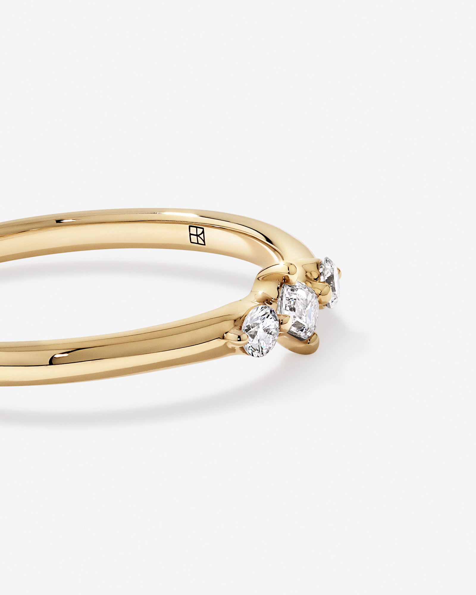 0.15TW Lab Diamond Stacker Ring 10kt Gold