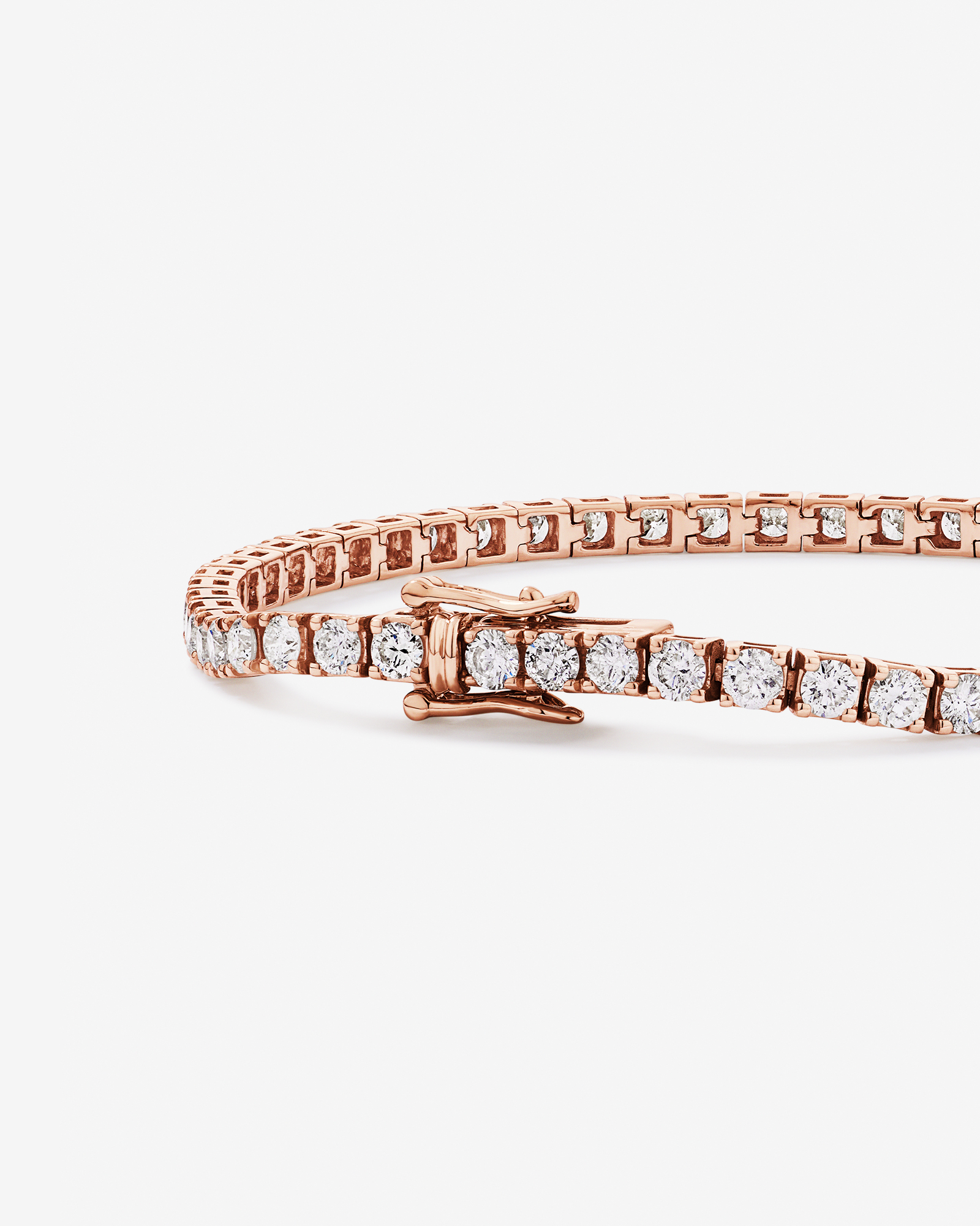 Bracelet de Tennis de 5,00 Carat TW en Diamant en Or Rose 10kt