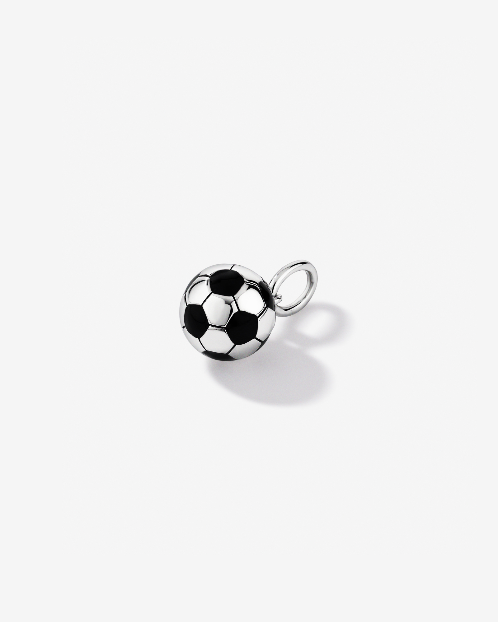8.5mm Football Pendant in Sterling Silver