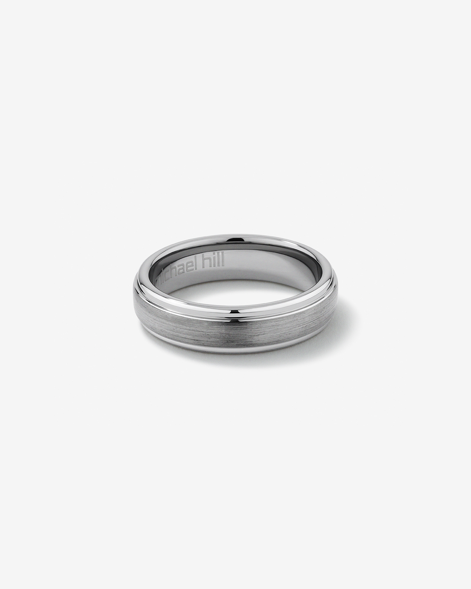 Men's Ring Grey Sapphire Tungsten