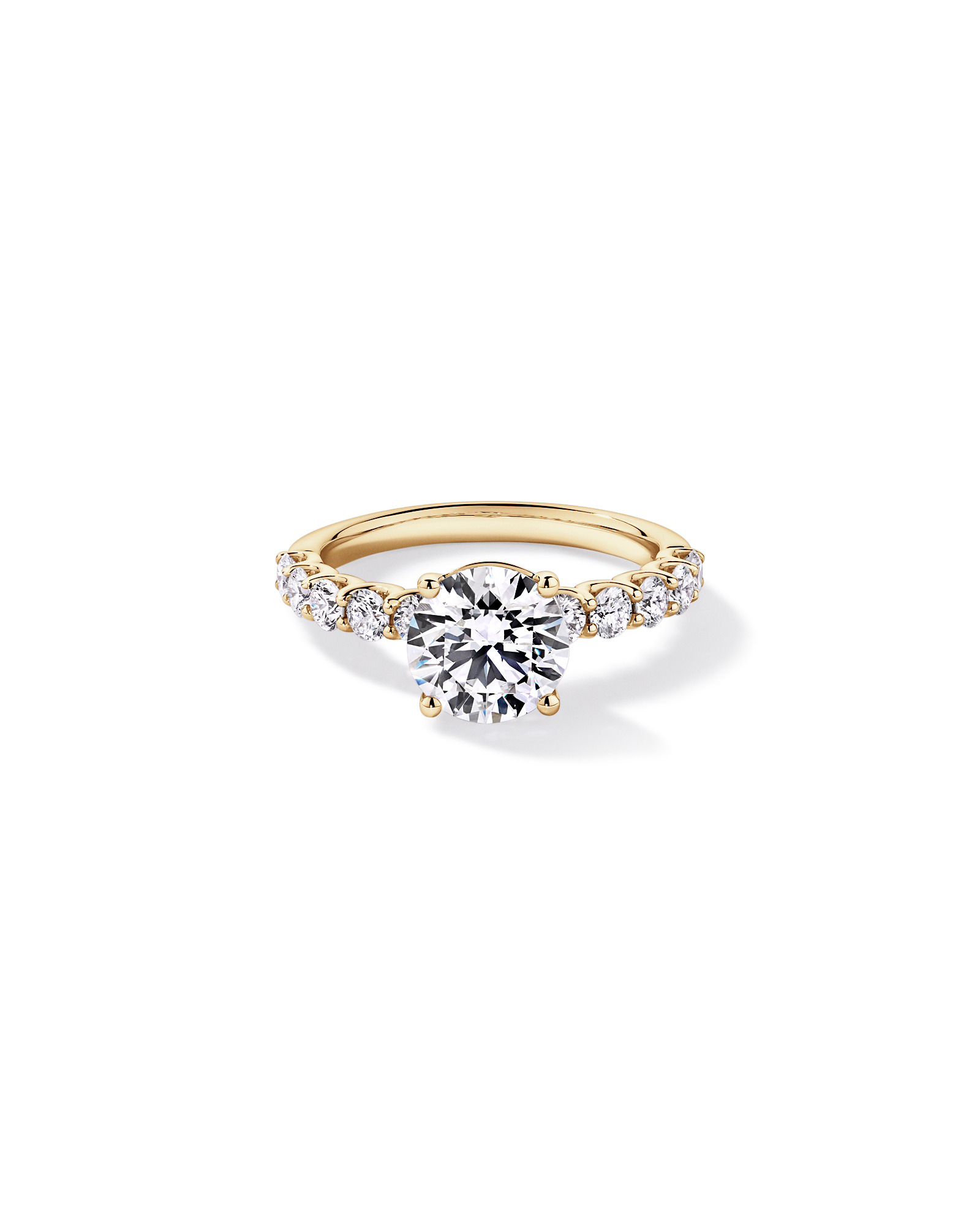 2.75TW Round Brilliant Laboratory-Grown Diamond Engagement Ring 14kt Yellow Gold