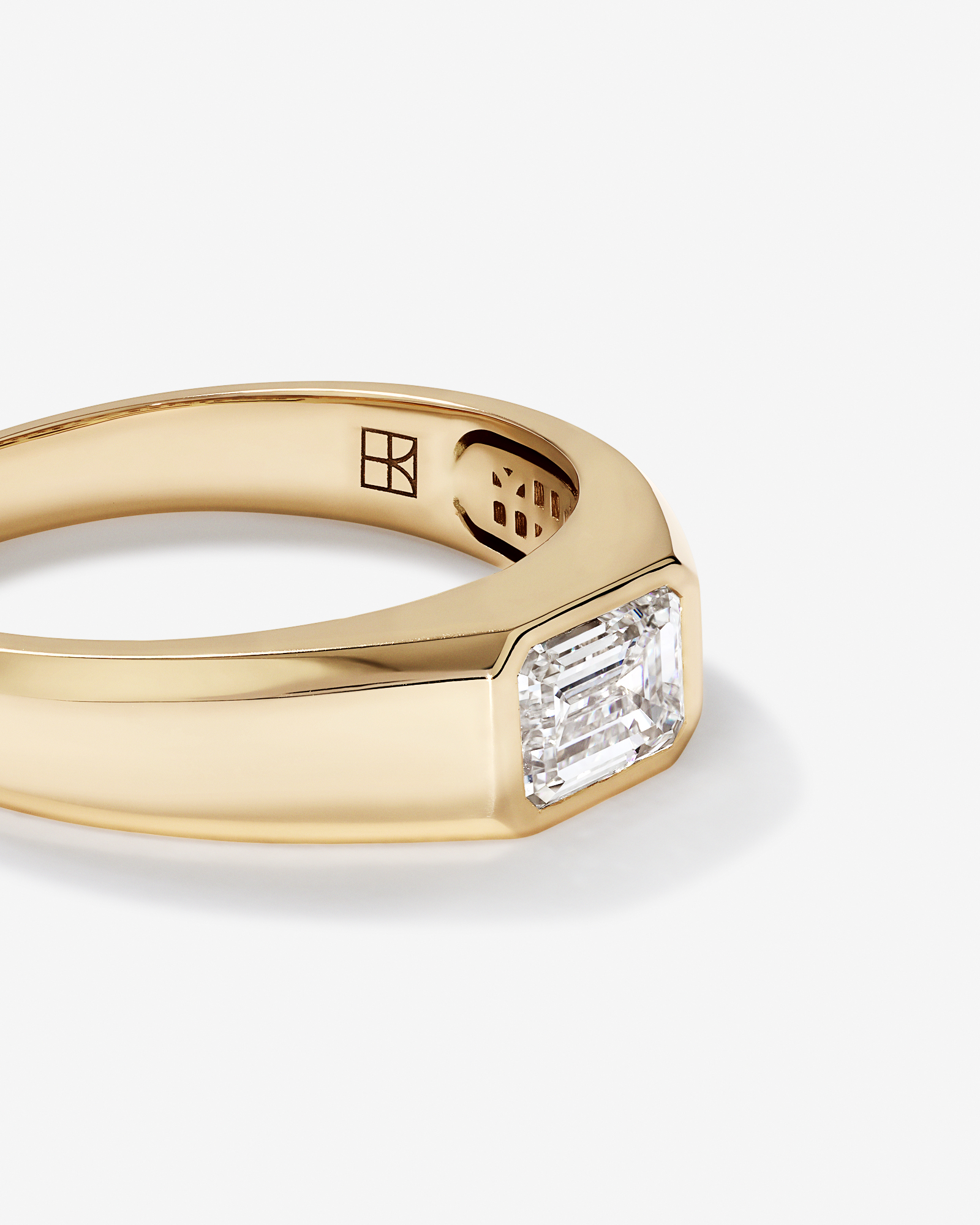 Bague Solitaire avec Diamant de Laboratoire de 1,00 Carat TW en Or Jaune 14 Carats