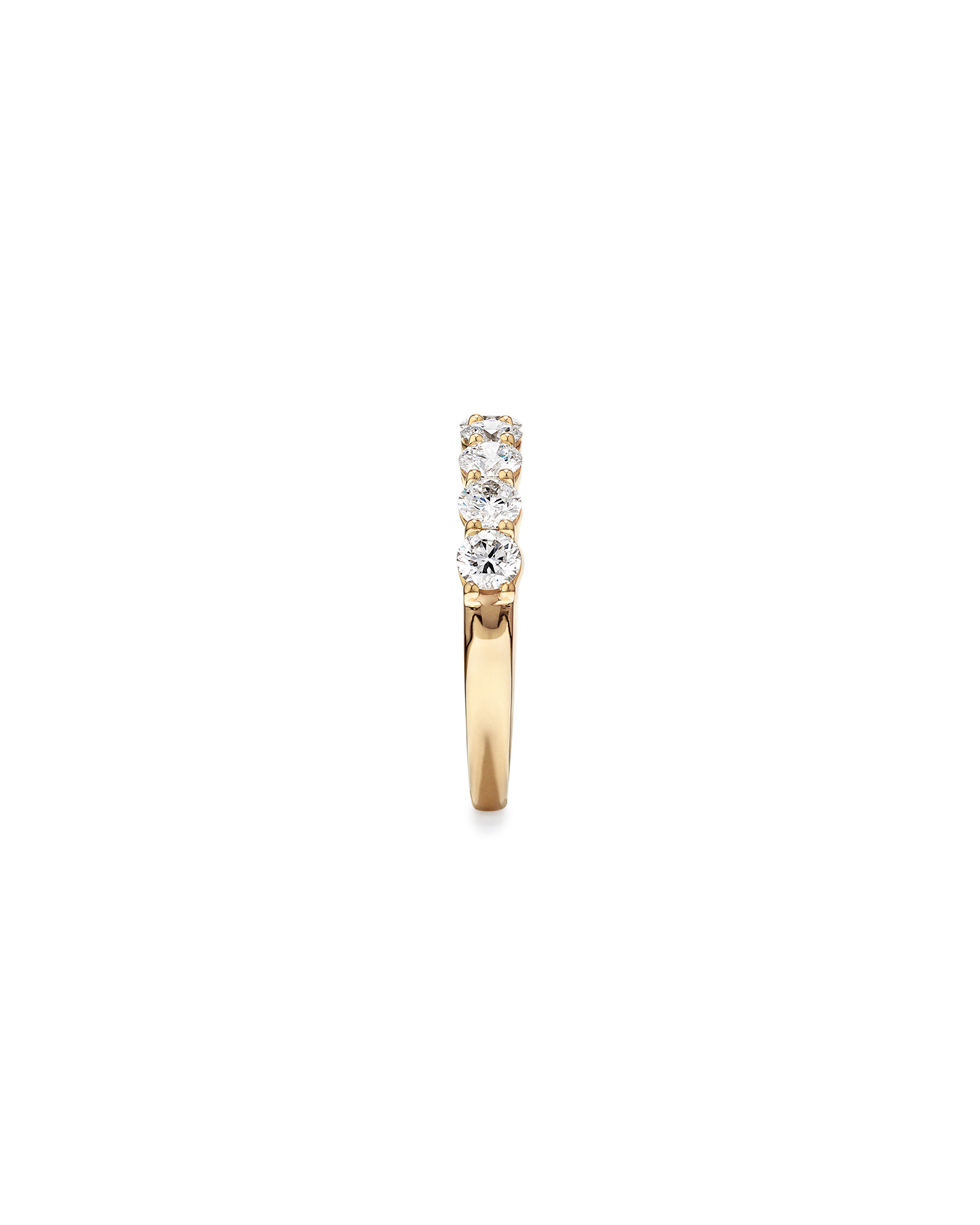 1.30 Carat TW Round Brilliant Laboratory-Grown Diamond Wedding Ring 14kt Yellow Gold