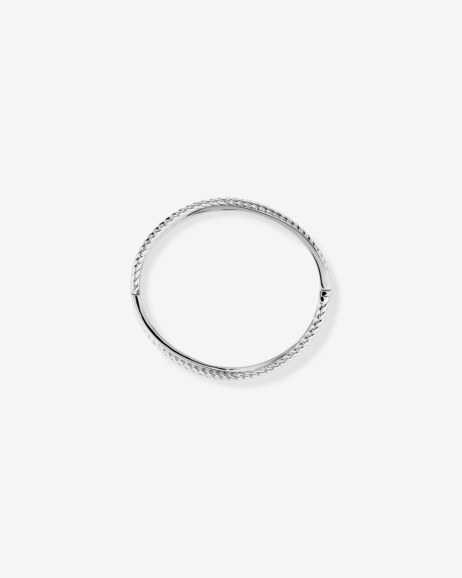 Bracelet torsadé de 63 mm en argent sterling