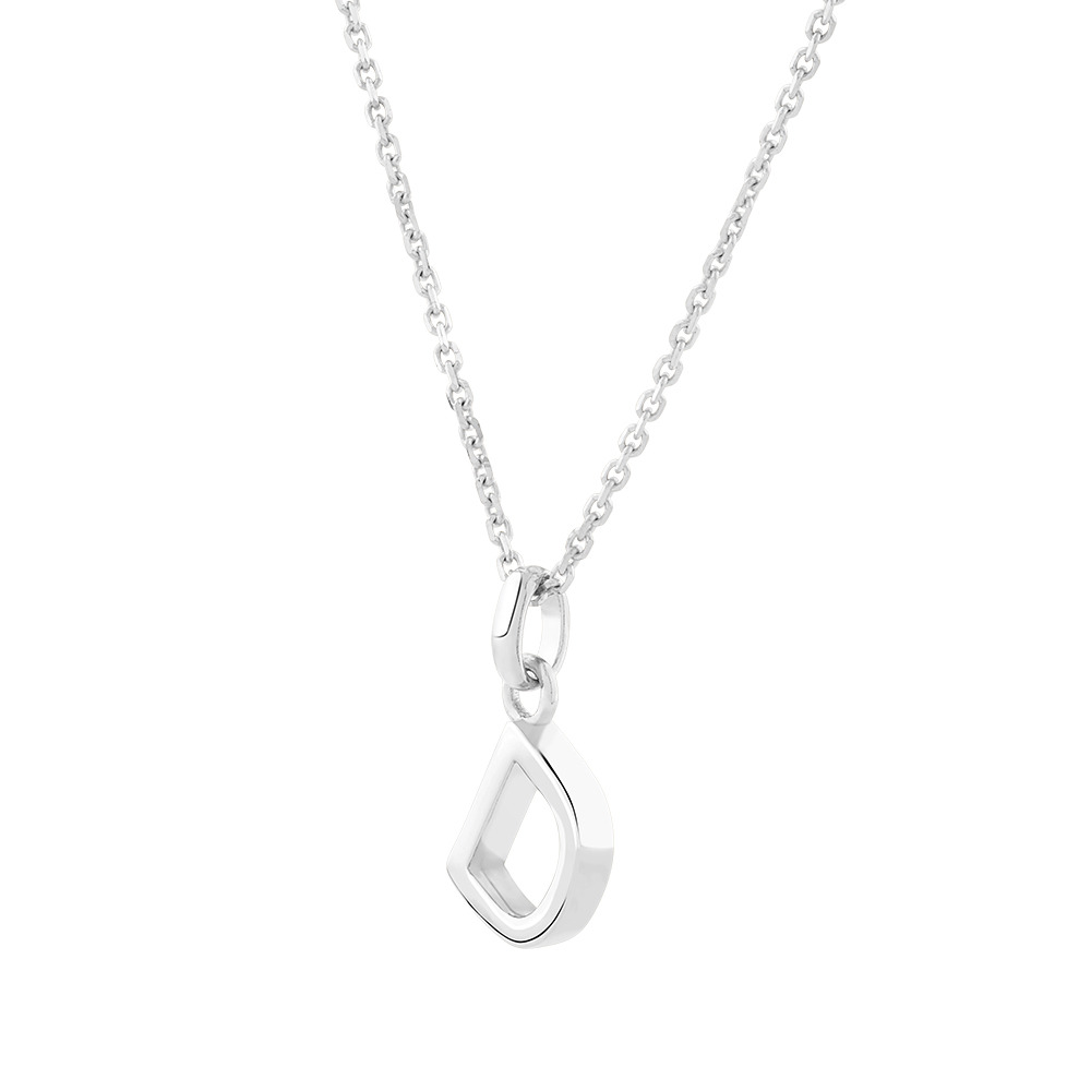 "D" Initial Pendant in Sterling Silver