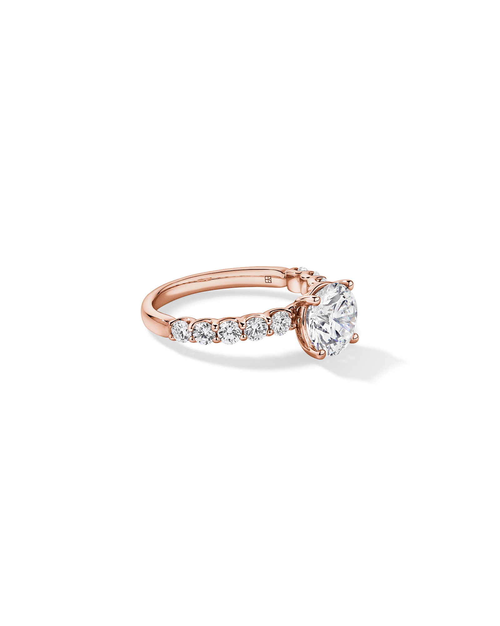 2.75TW Round Brilliant Laboratory-Grown Diamond Engagement Ring 14kt Rose Gold