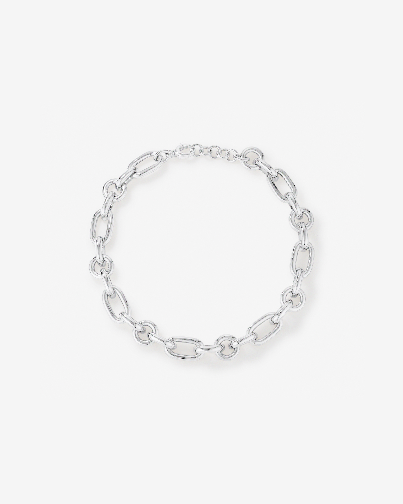 Collier à maillons audacieux en argent sterling