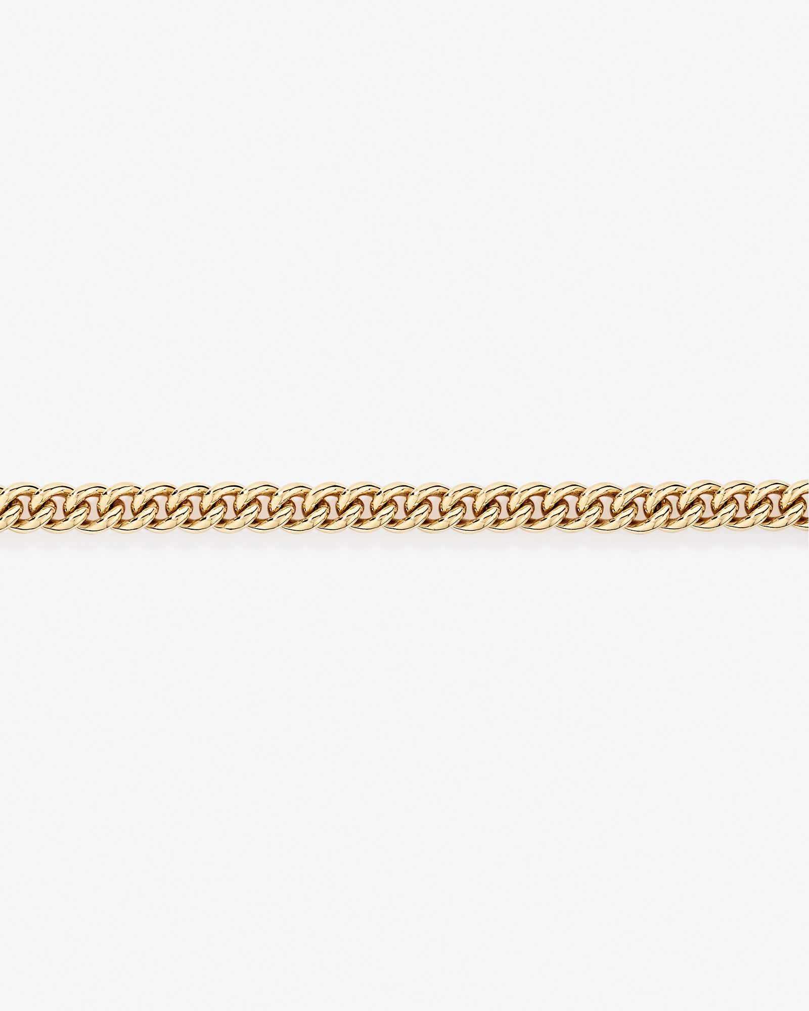 19cm (8") Round Curb Chain in 18kt Vermeil