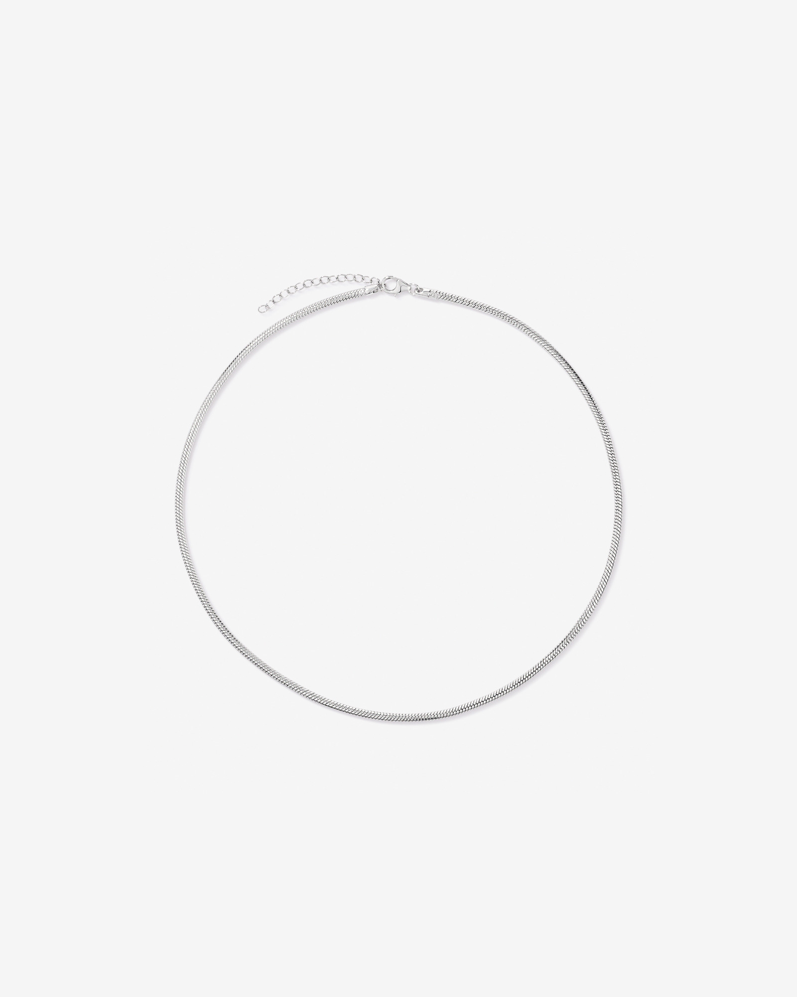 50cm (20") Round Snake Chain in Sterling Silver