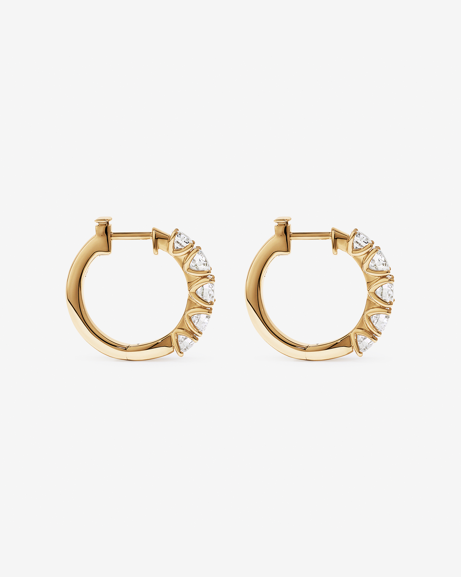 Boucles d’oreilles Huggie Lab Diamond 3.02TW en or 10kt