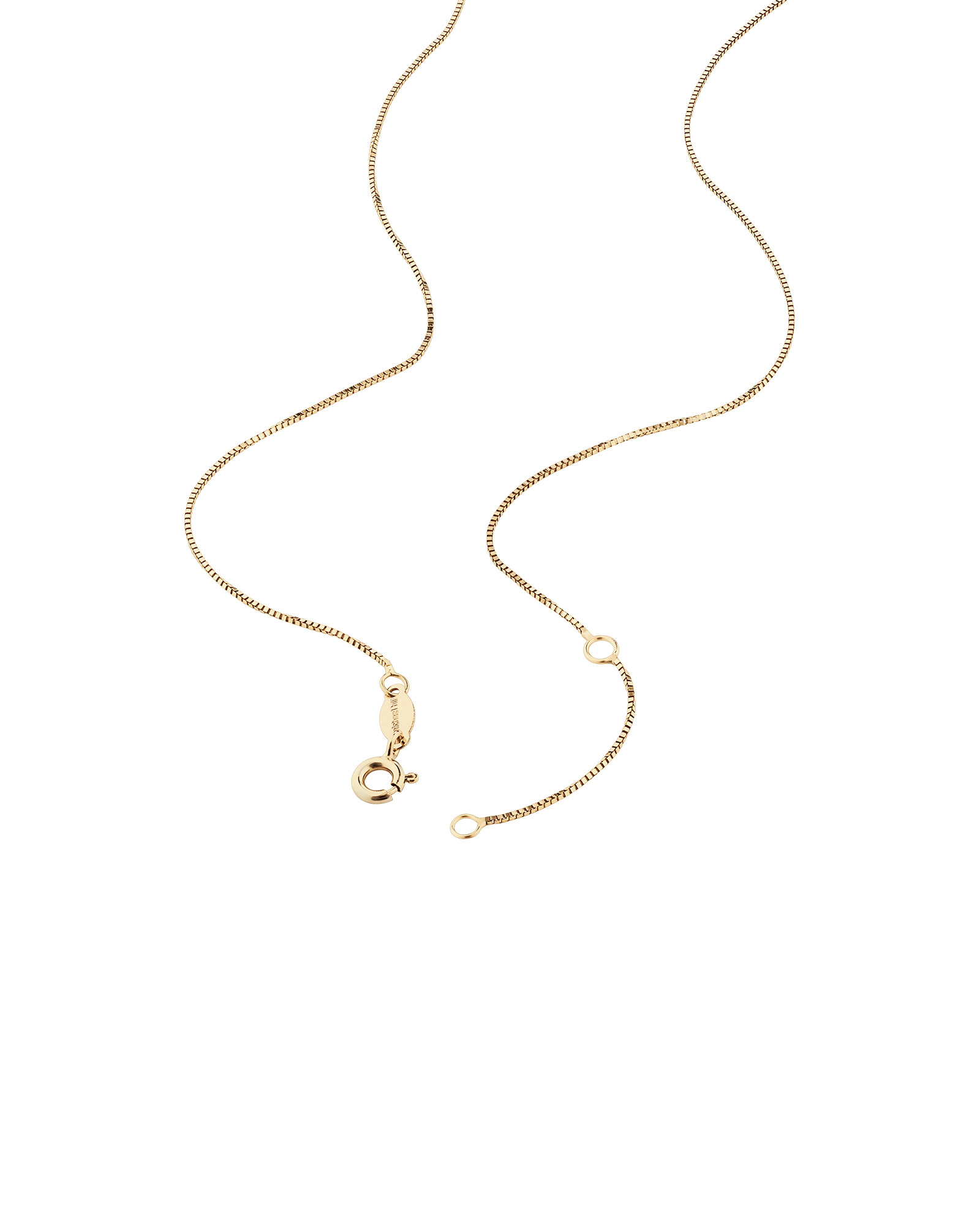 Chaîne à maille vénitienne de 45 cm en or jaune 18 K, largeur de 1 mm