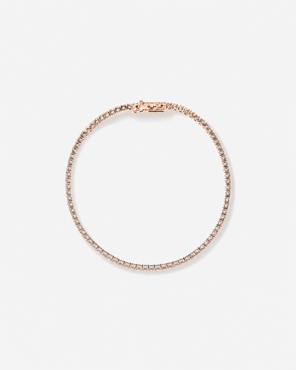 1.64 Carat TW Diamond Tennis Bracelet in 10kt Rose Gold