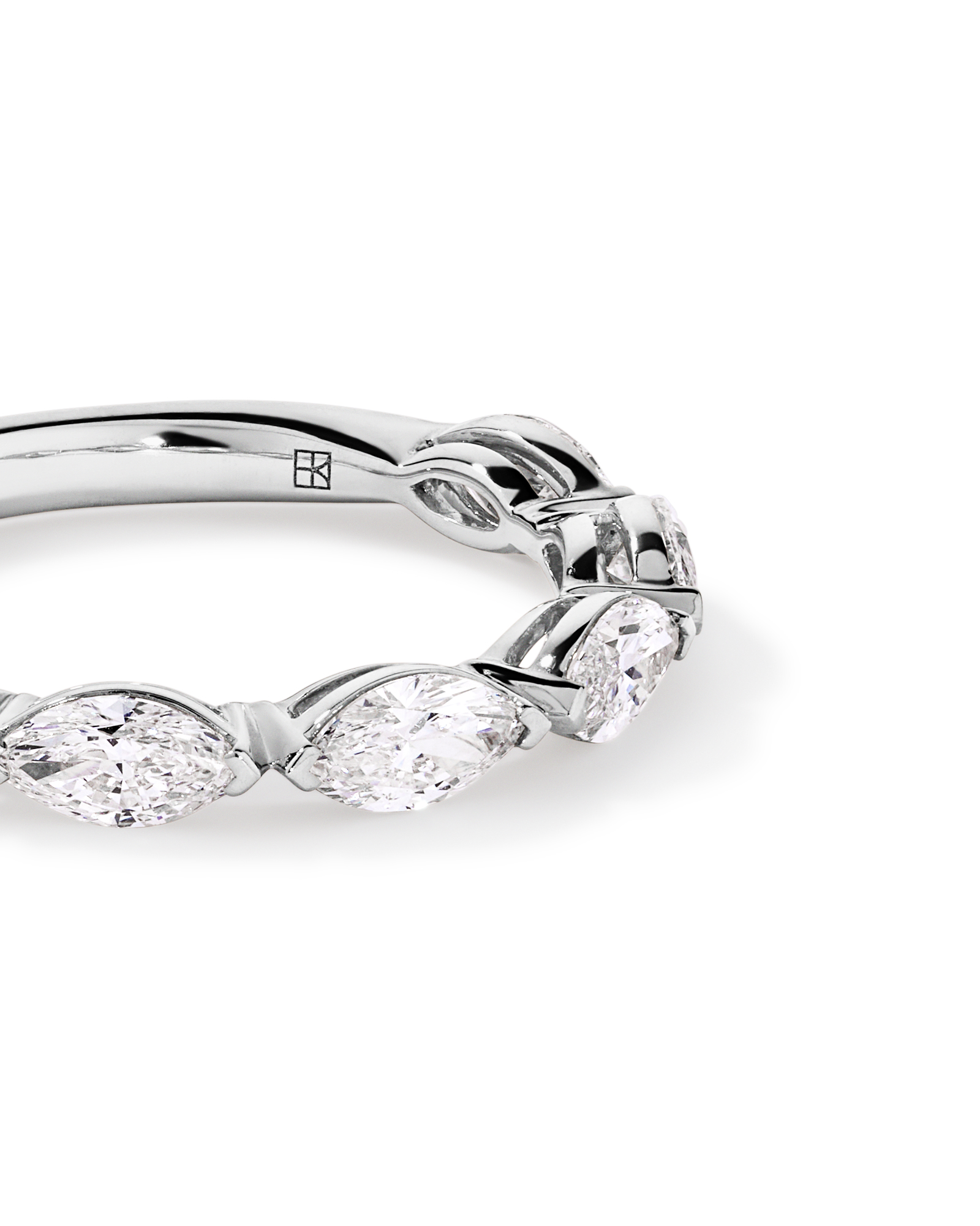 1.40 Carat TW East-West Marquise Laboratory-Grown Diamond Wedding Ring 14kt Gold