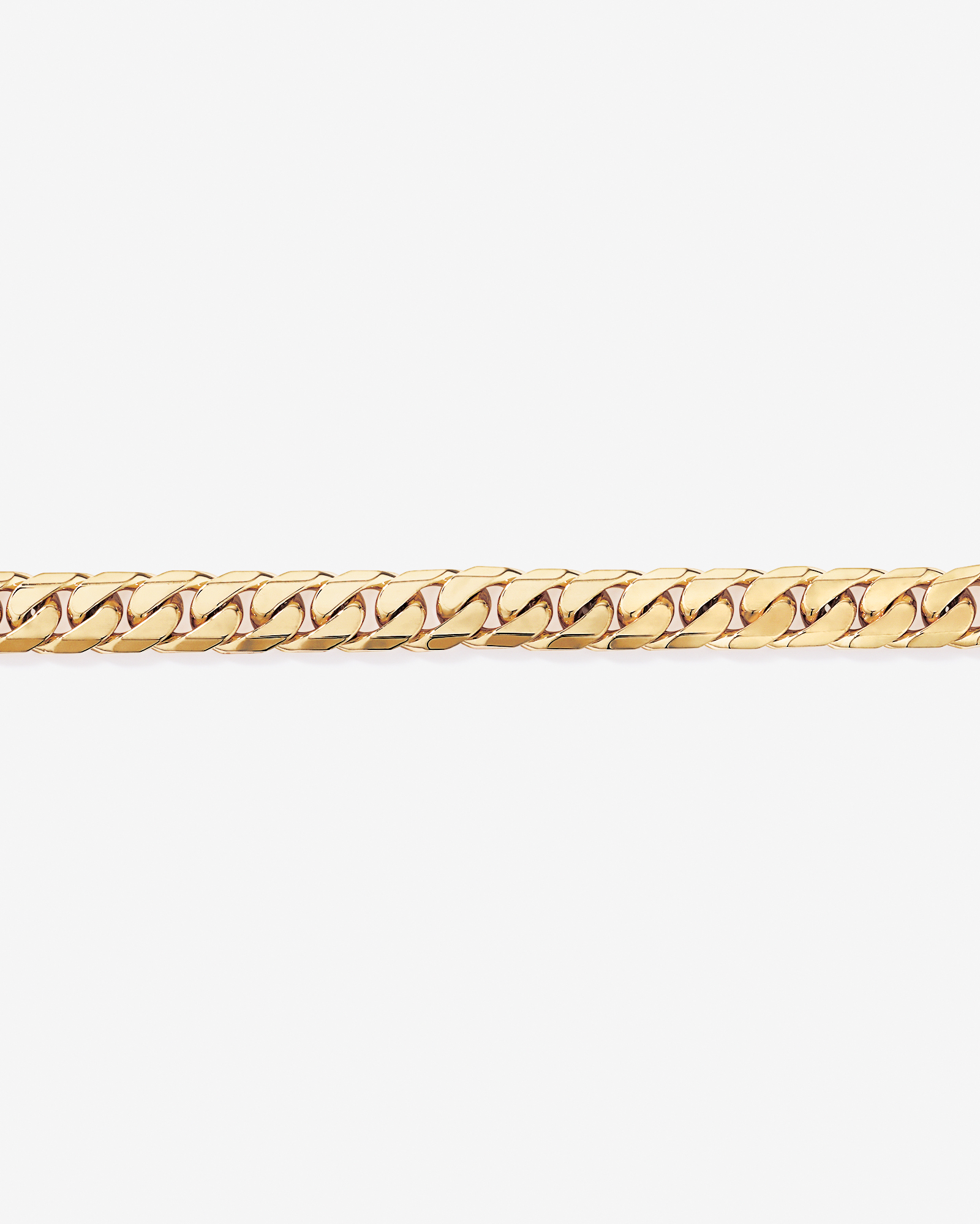 21cm (9") 11mm Curb Bracelet in 18kt Vermeil
