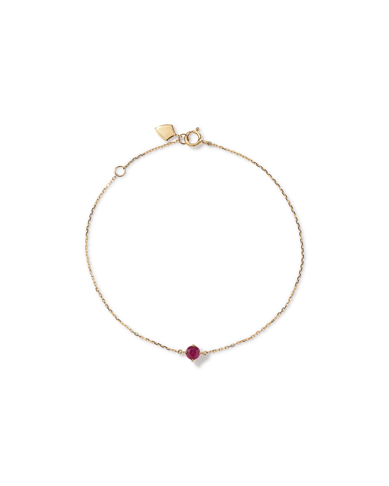 Pendentif en or jaune 10 K avec rubis