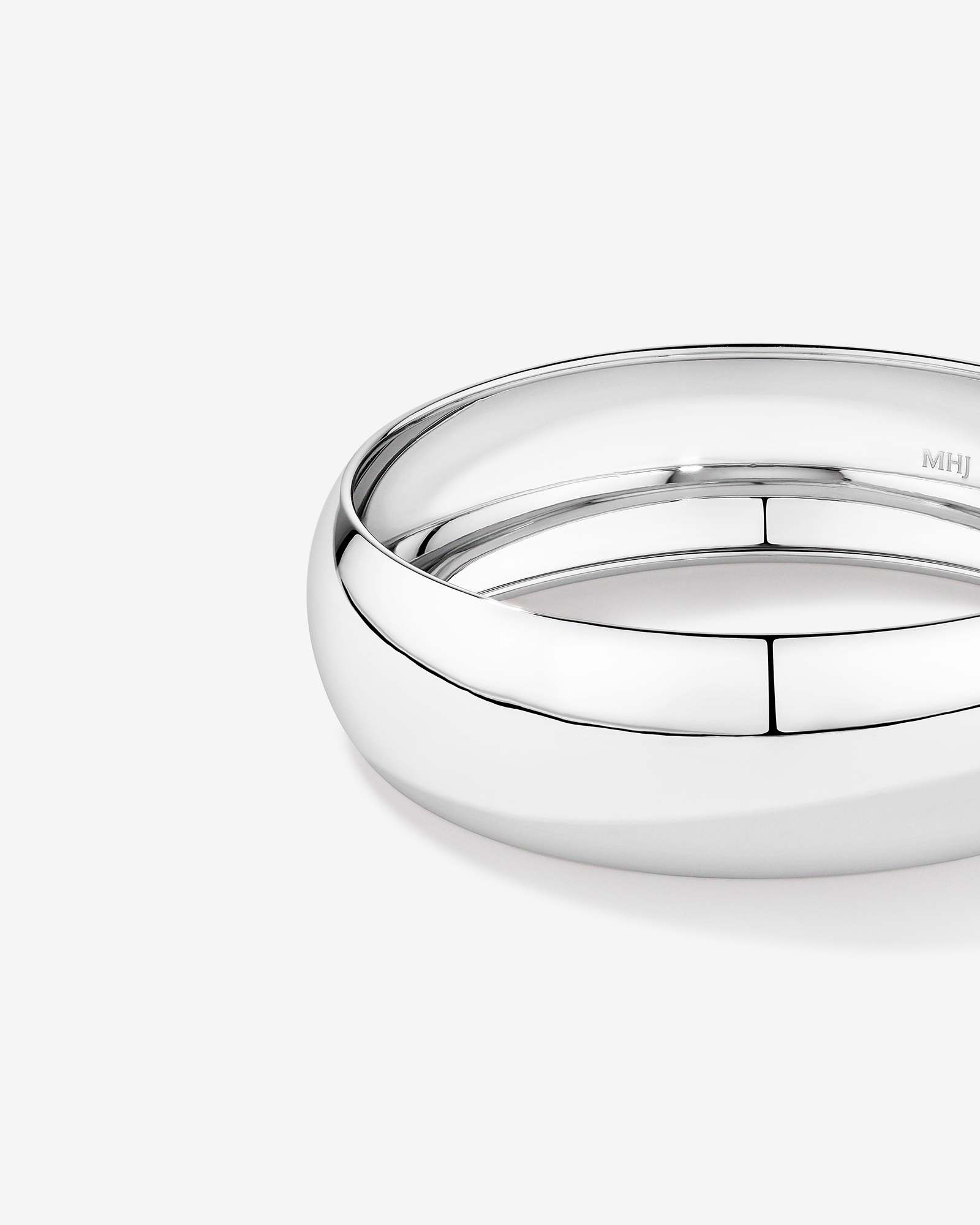 Extra Wide Bangle in Sterling Silver