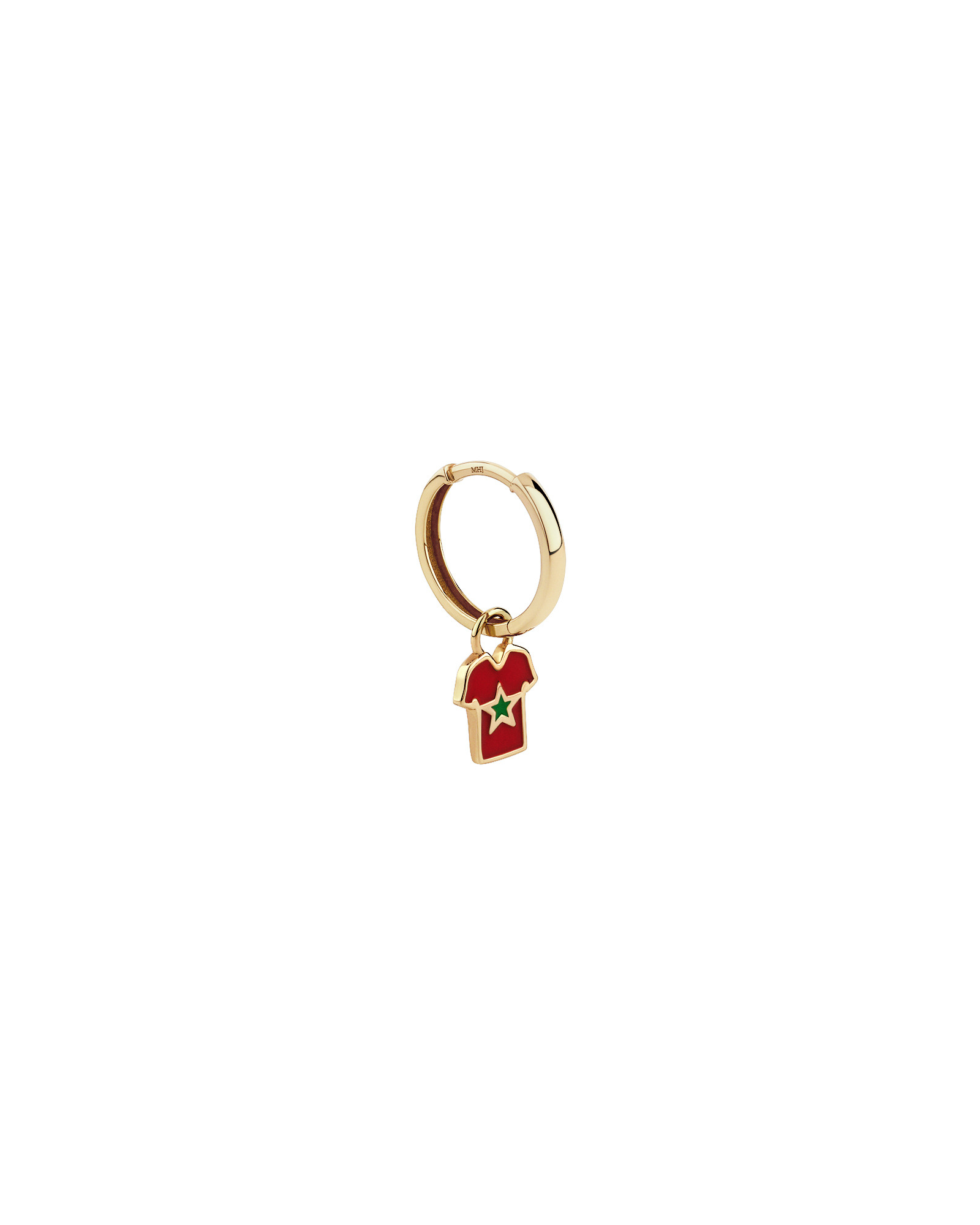 Morocco Jersey Earring Charm in 18Kt Vermeil