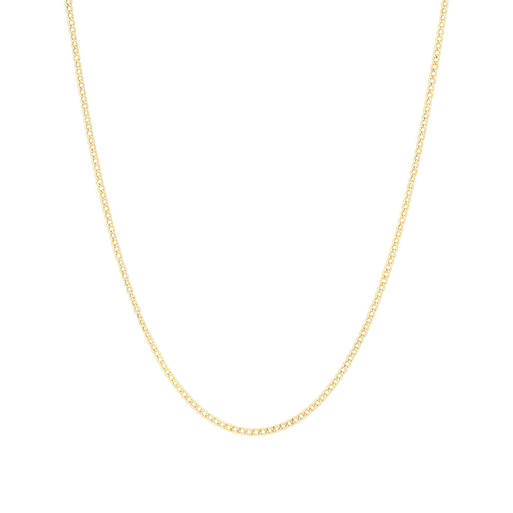 50cm Hollow Curb Chain In 10ct Yellow Gold 50cm Hollow Curb Chain In 10ct Yellow Gold