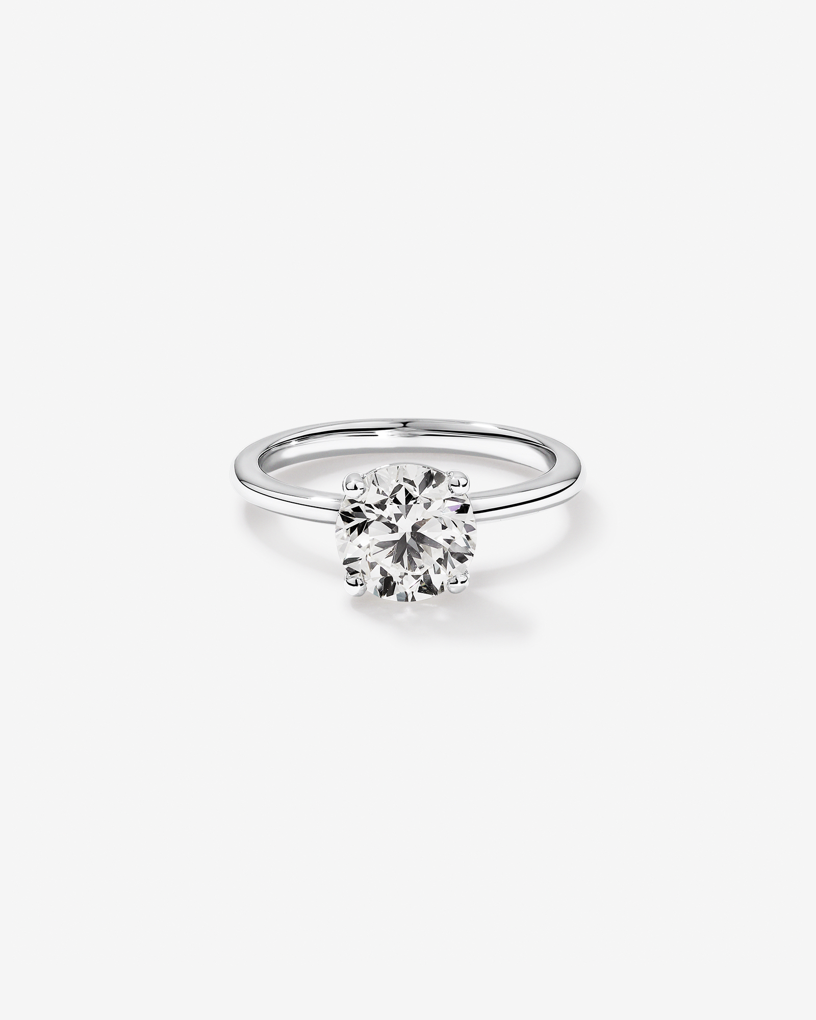 Carat TW Round Brilliant Solitaire Ring 18kt White Gold
