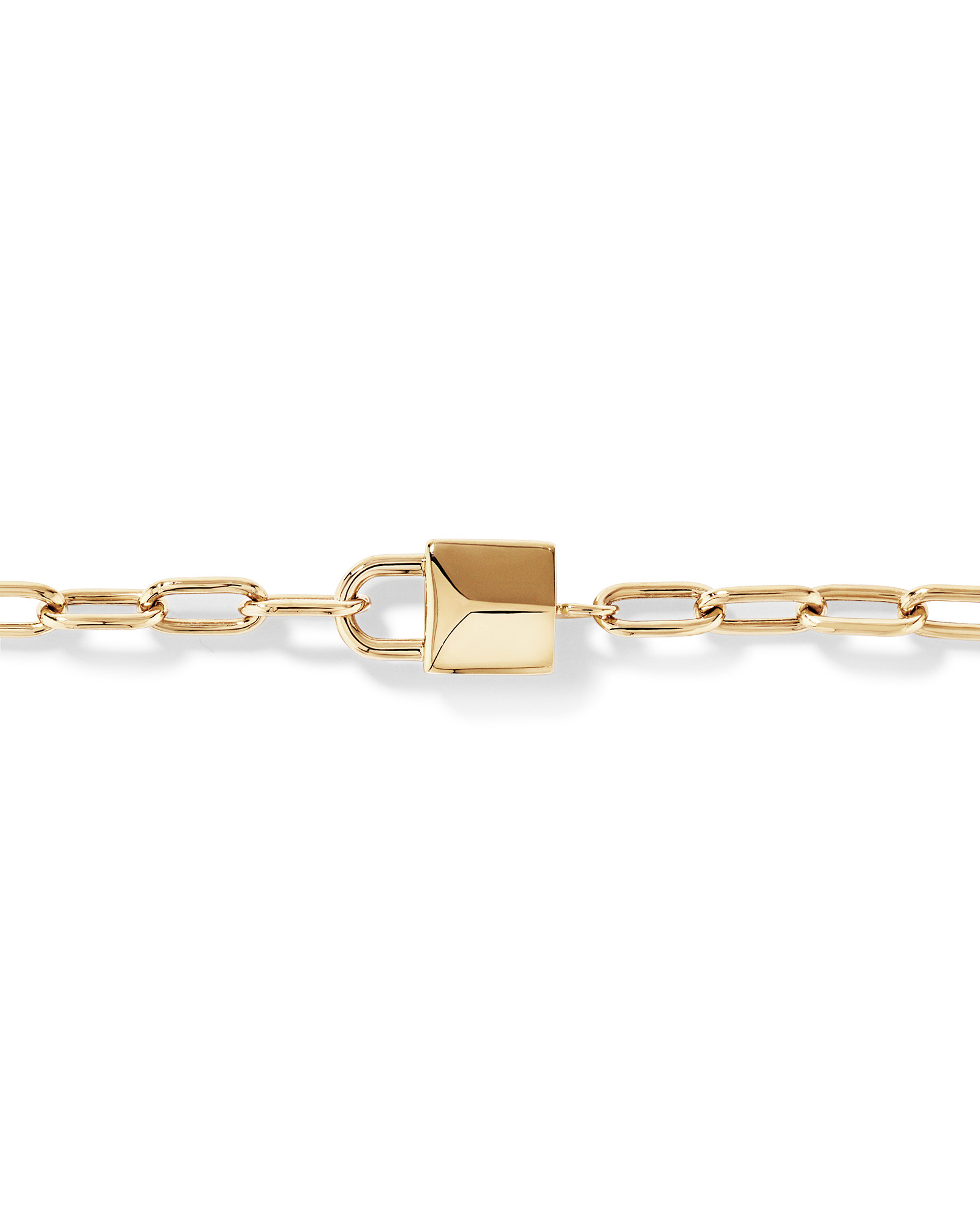Signature Lock Bracelet in 10kt Yellow Gold