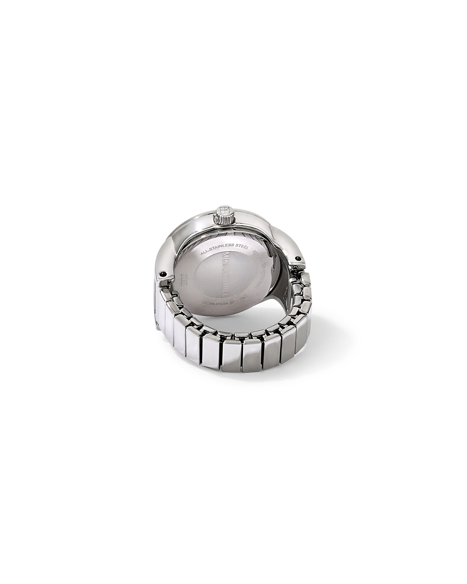 Mother of Pearl Watch Ring in Stainless Steel